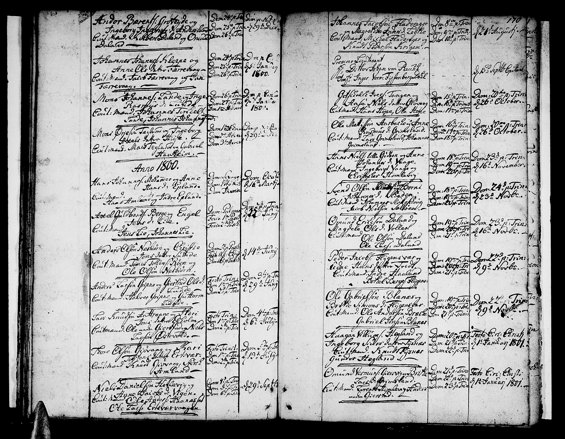Tysnes sokneprestembete, SAB/A-78601/H/Haa: Parish register (official) no. A 2 /1, 1732-1804, p. 170