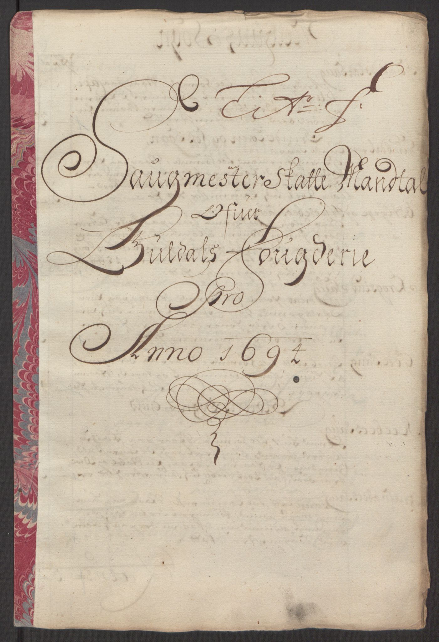 Rentekammeret inntil 1814, Reviderte regnskaper, Fogderegnskap, RA/EA-4092/R60/L3944: Fogderegnskap Orkdal og Gauldal, 1694, p. 360