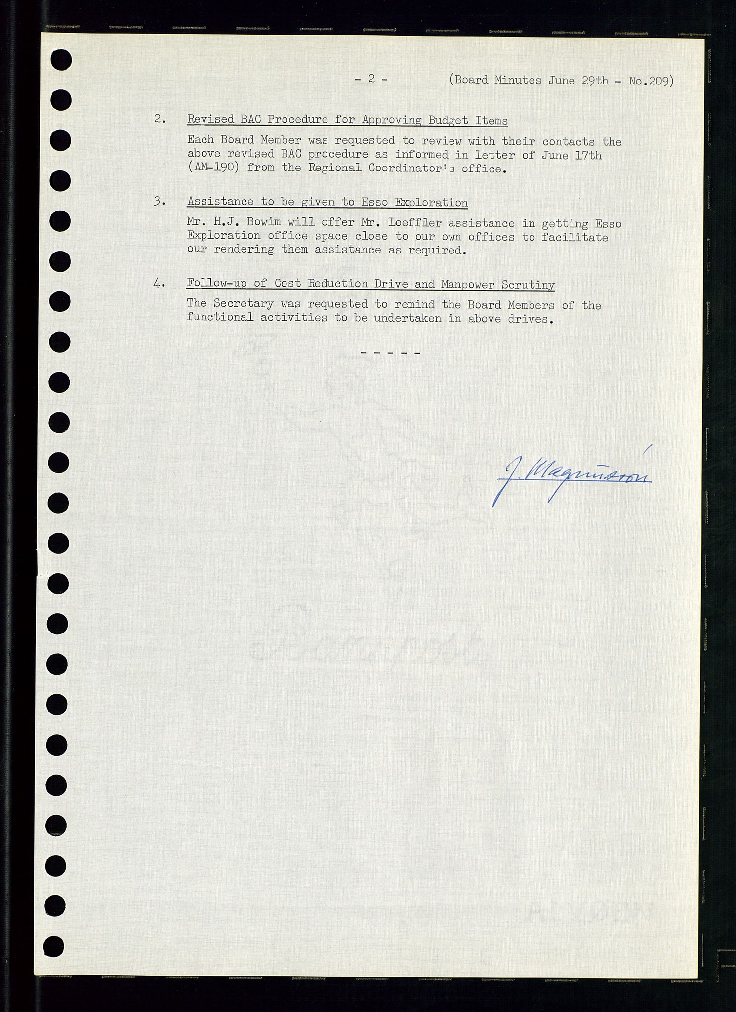 Pa 0982 - Esso Norge A/S, AV/SAST-A-100448/A/Aa/L0002/0001: Den administrerende direksjon Board minutes (styrereferater) / Den administrerende direksjon Board minutes (styrereferater), 1965, p. 91