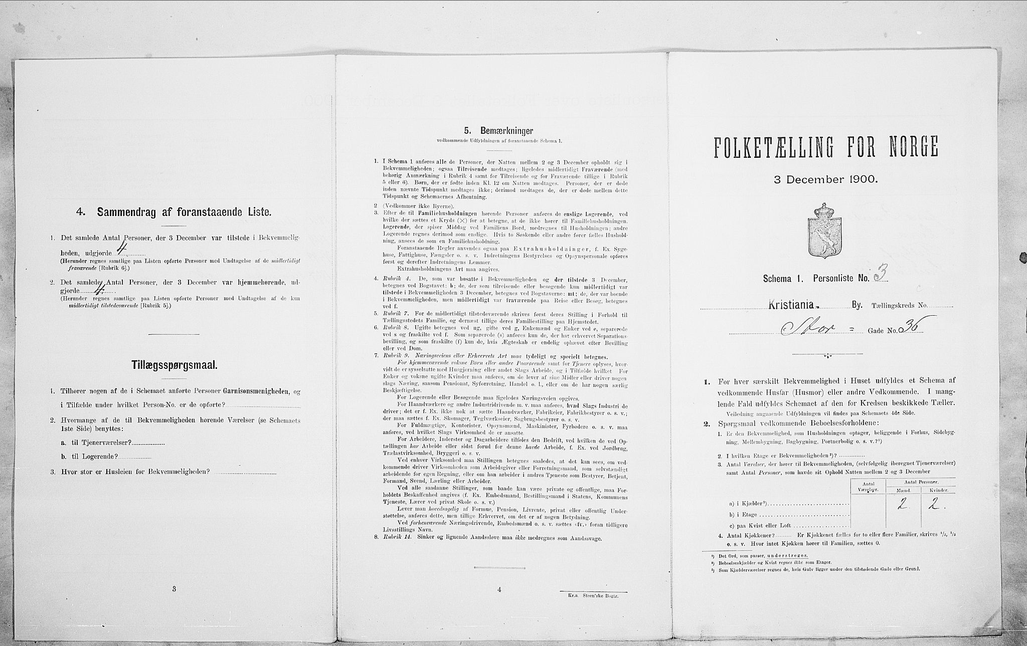 SAO, 1900 census for Kristiania, 1900, p. 92456