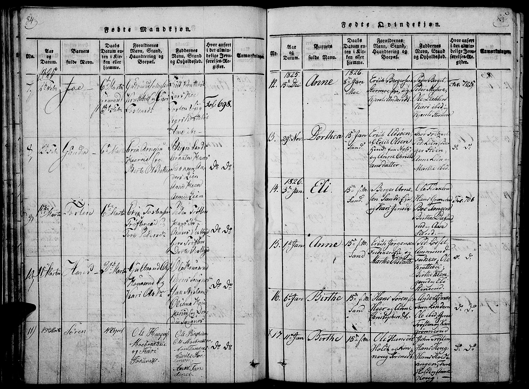 Nord-Odal prestekontor, AV/SAH-PREST-032/H/Ha/Haa/L0001: Parish register (official) no. 1, 1819-1838, p. 84-85