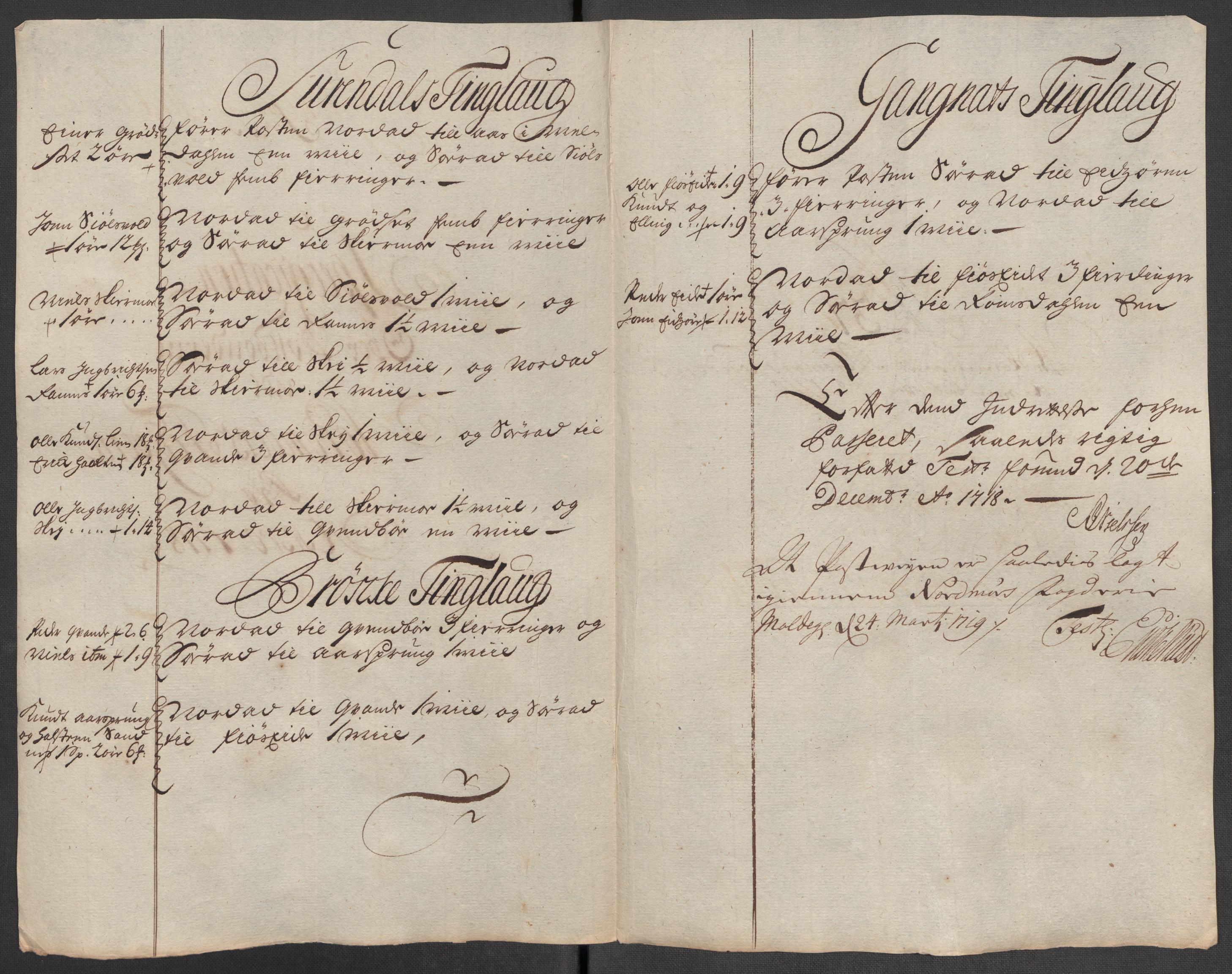 Rentekammeret inntil 1814, Reviderte regnskaper, Fogderegnskap, RA/EA-4092/R56/L3751: Fogderegnskap Nordmøre, 1718, p. 220