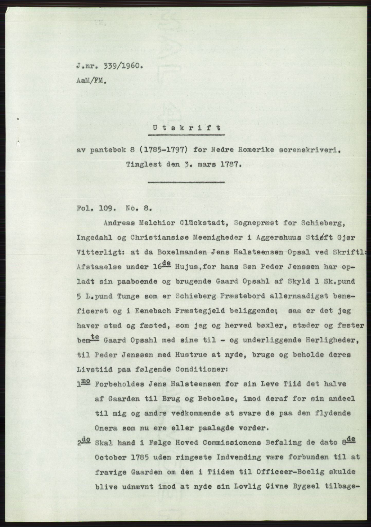 Statsarkivet i Oslo, SAO/A-10621/Z/Zd/L0011: Avskrifter, j.nr 4-798/1960, 1960, p. 173