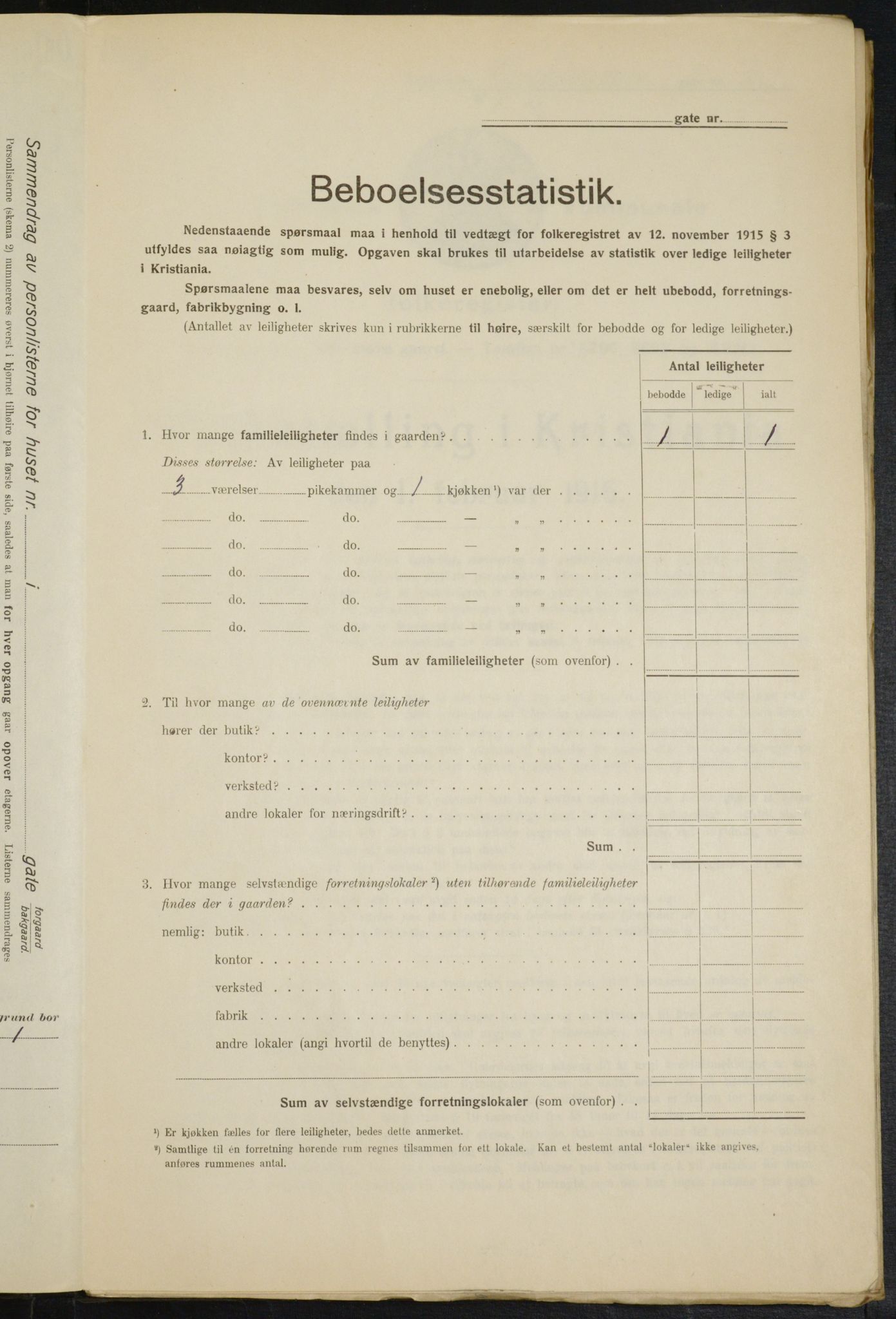 OBA, Municipal Census 1916 for Kristiania, 1916, p. 18984