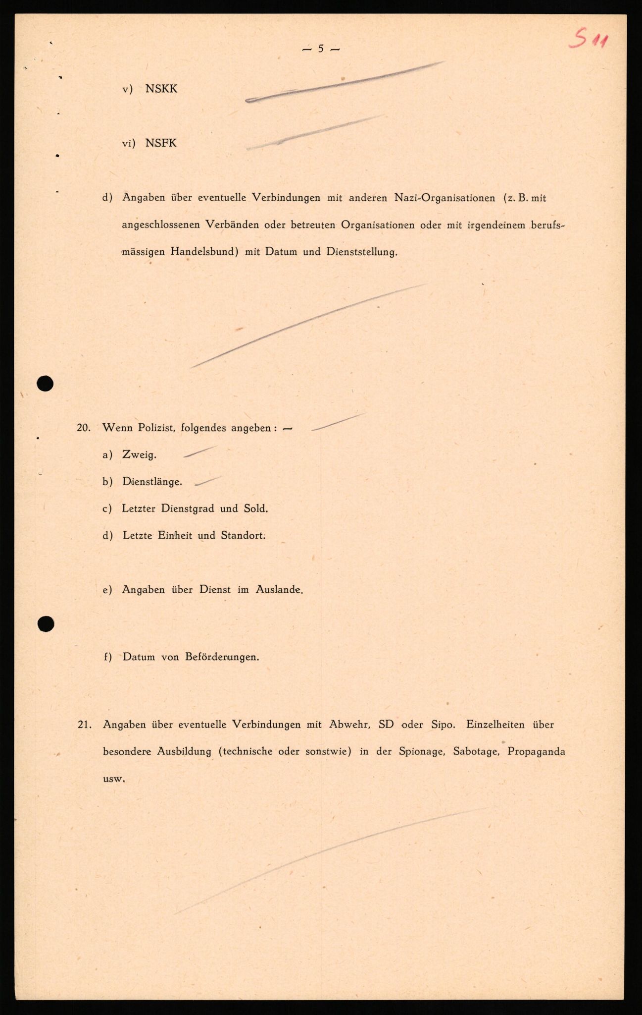 Forsvaret, Forsvarets overkommando II, AV/RA-RAFA-3915/D/Db/L0032: CI Questionaires. Tyske okkupasjonsstyrker i Norge. Tyskere., 1945-1946, p. 173