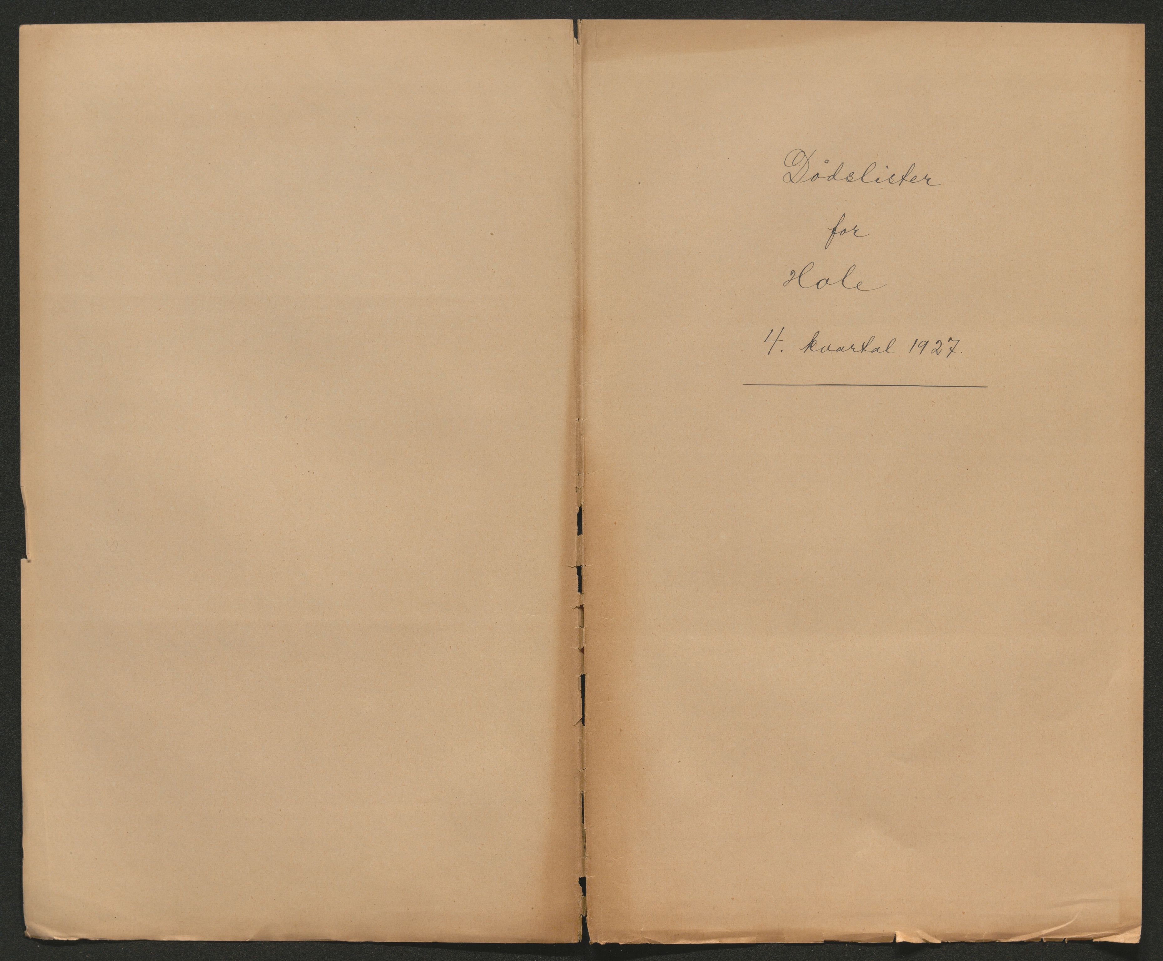 Ringerike sorenskriveri, AV/SAKO-A-105/H/Ha/Hab/L0021: Dødsfallslister Hole, 1926-1932