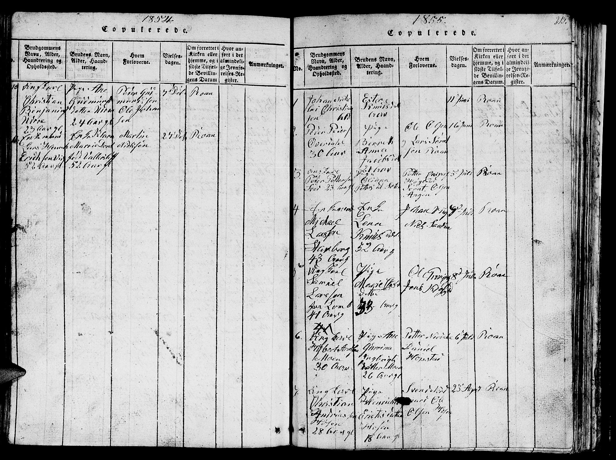 Ministerialprotokoller, klokkerbøker og fødselsregistre - Sør-Trøndelag, AV/SAT-A-1456/657/L0714: Parish register (copy) no. 657C01, 1818-1868, p. 215