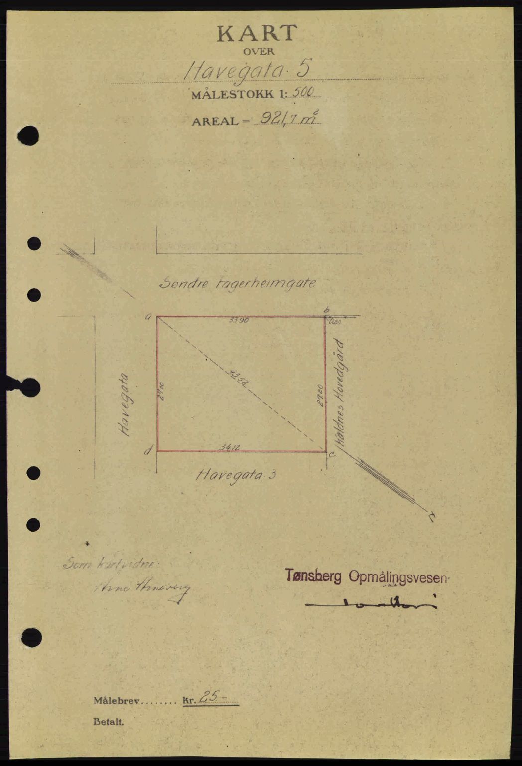 Tønsberg sorenskriveri, AV/SAKO-A-130/G/Ga/Gaa/L0015: Mortgage book no. A15, 1944-1944, Diary no: : 1795/1944