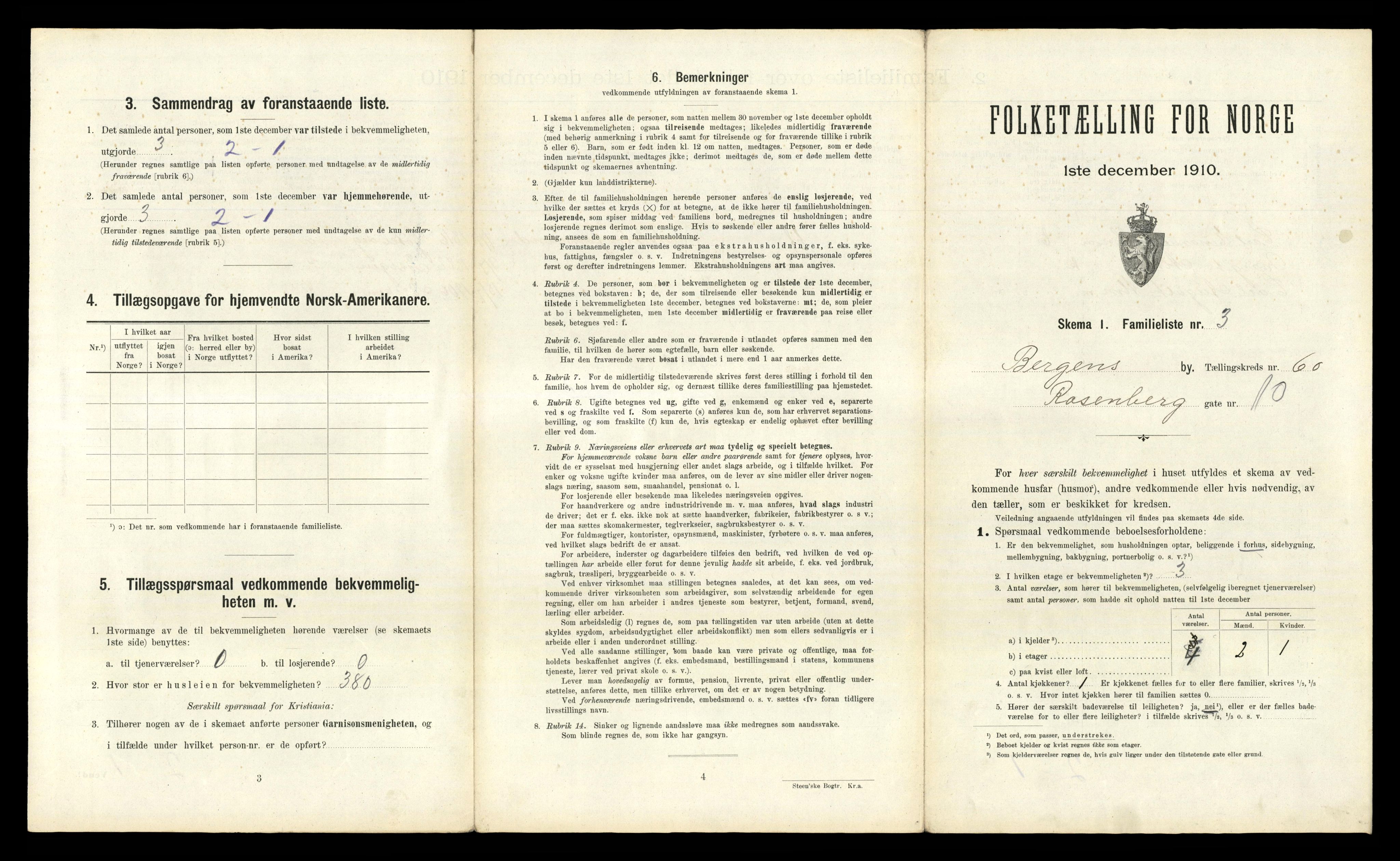 RA, 1910 census for Bergen, 1910, p. 20683