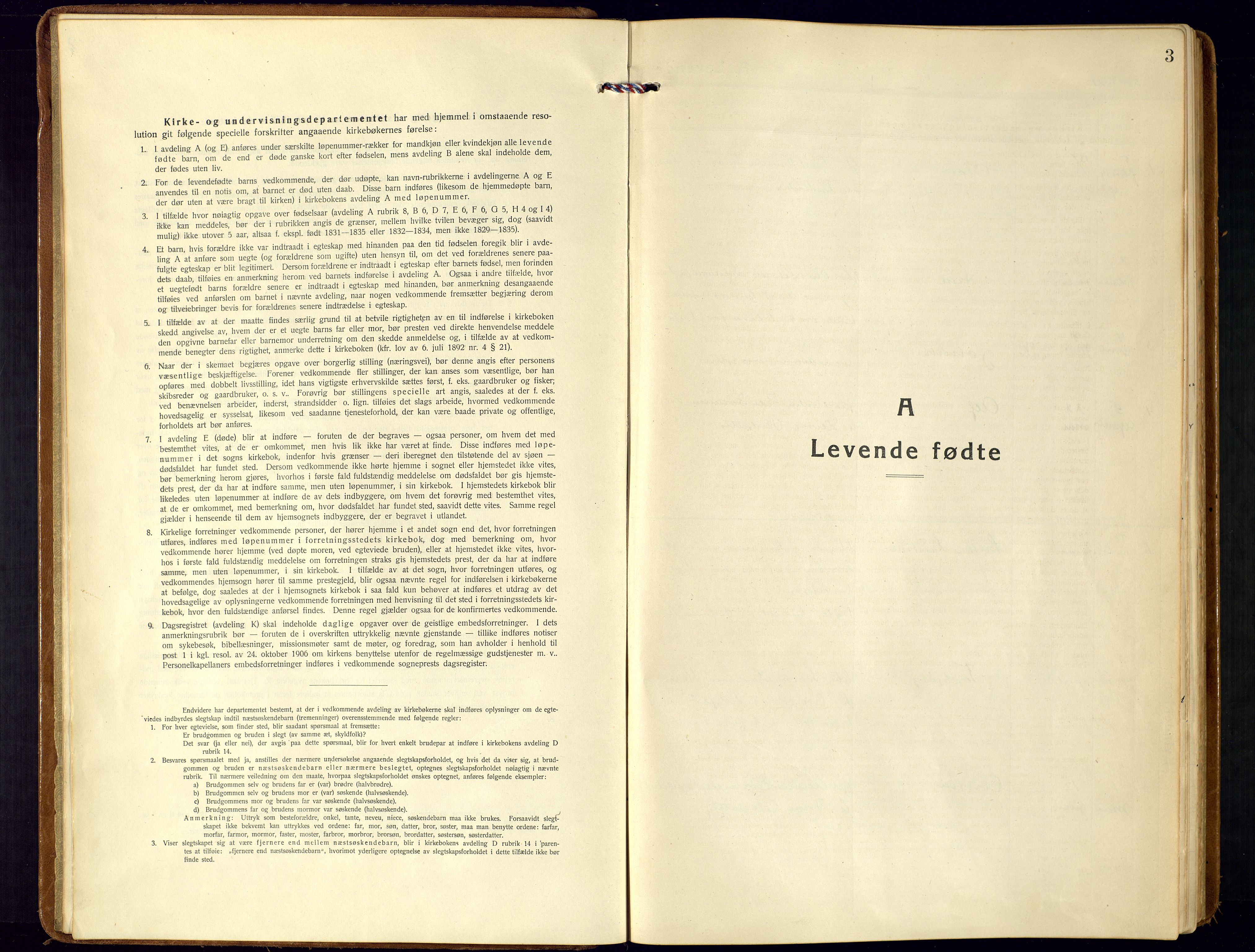 Bjelland sokneprestkontor, SAK/1111-0005/F/Fa/Fab/L0005: Parish register (official) no. A 5, 1921-1951, p. 3