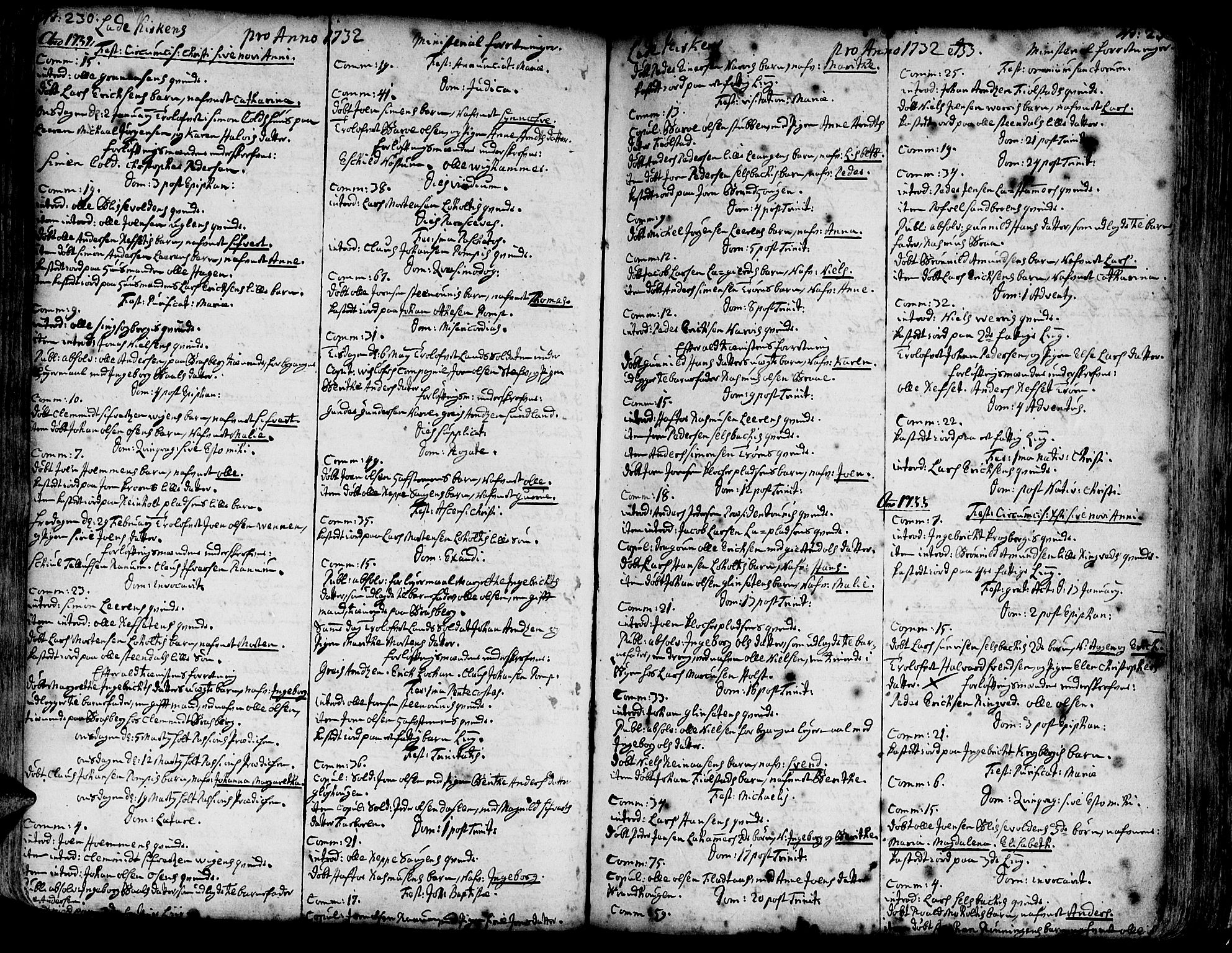 Ministerialprotokoller, klokkerbøker og fødselsregistre - Sør-Trøndelag, SAT/A-1456/606/L0275: Parish register (official) no. 606A01 /1, 1727-1780, p. 230-231