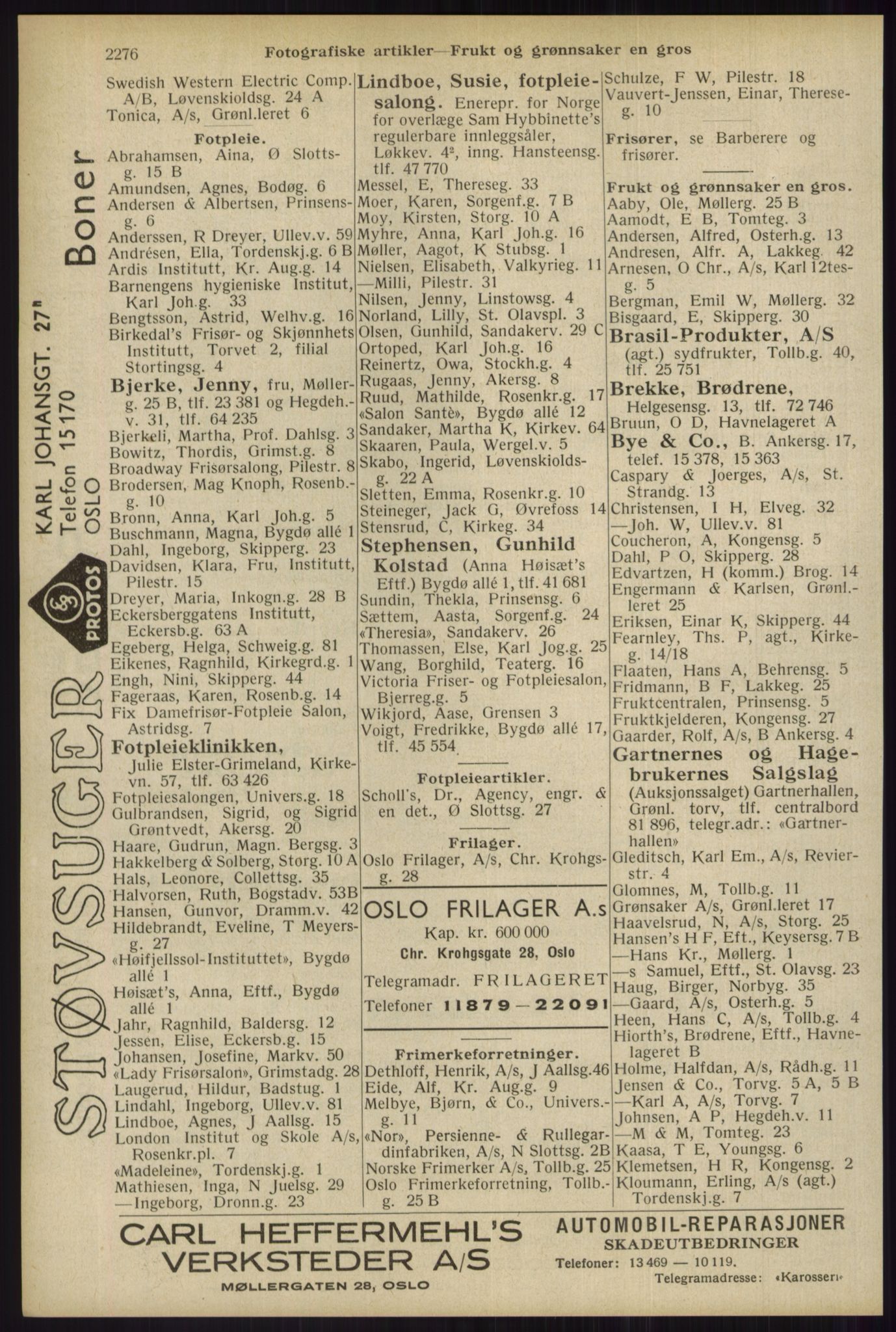 Kristiania/Oslo adressebok, PUBL/-, 1934, p. 2276