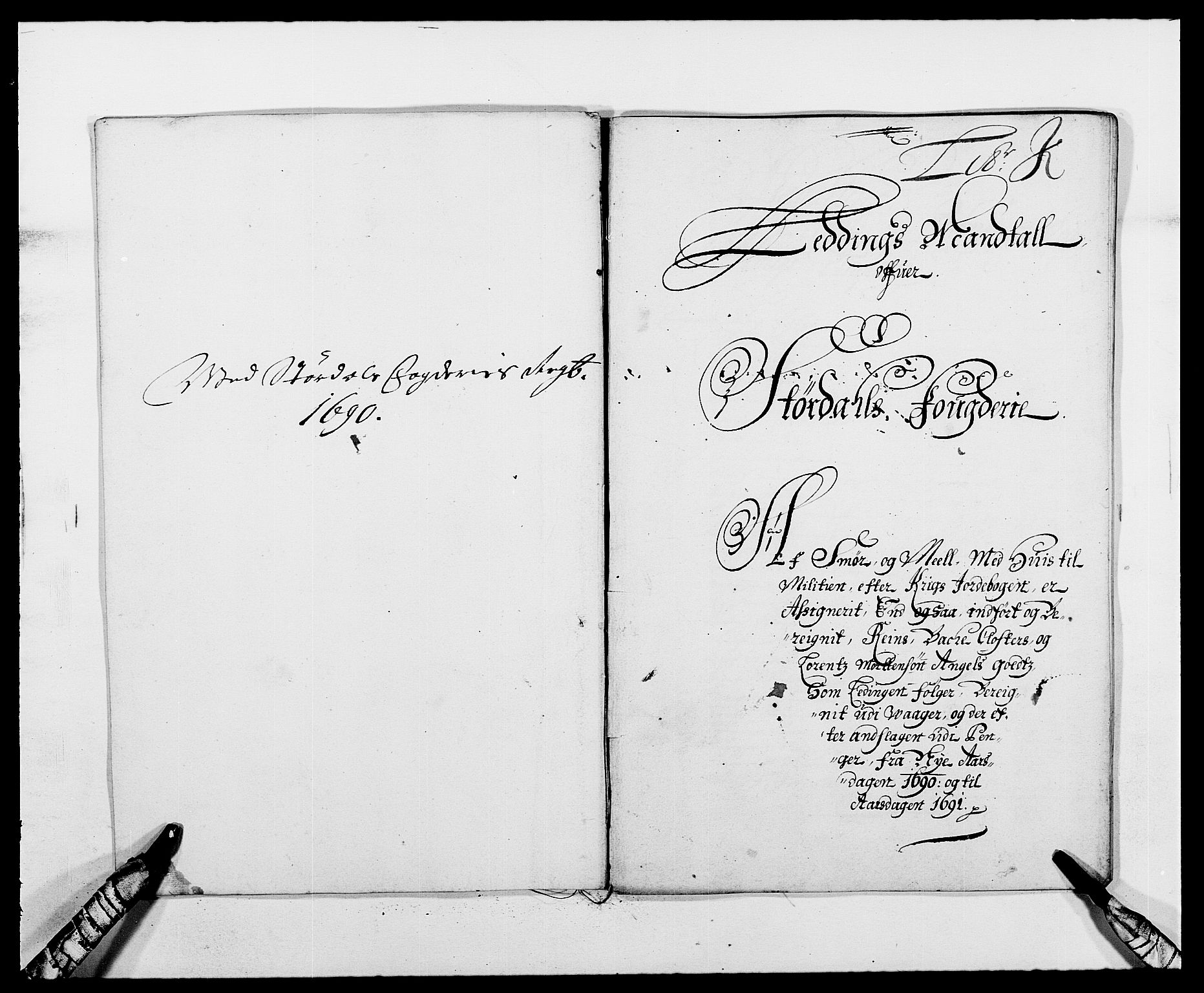 Rentekammeret inntil 1814, Reviderte regnskaper, Fogderegnskap, RA/EA-4092/R62/L4184: Fogderegnskap Stjørdal og Verdal, 1690-1691, p. 148