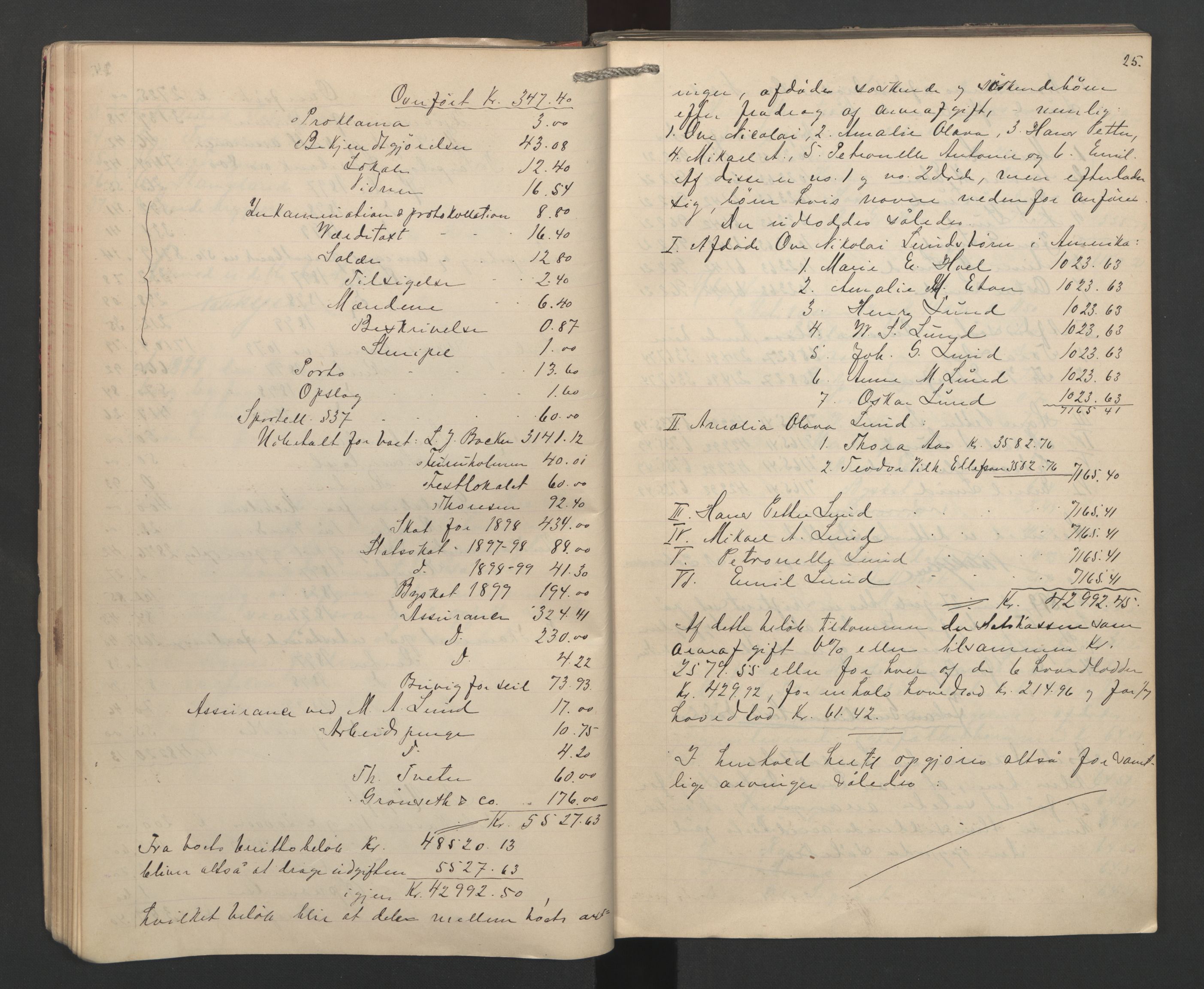 Sarpsborg byfogd, AV/SAO-A-10864/H/He/L0002: Skifteutlodningsprotokoll, 1897-1907, p. 24b-25a