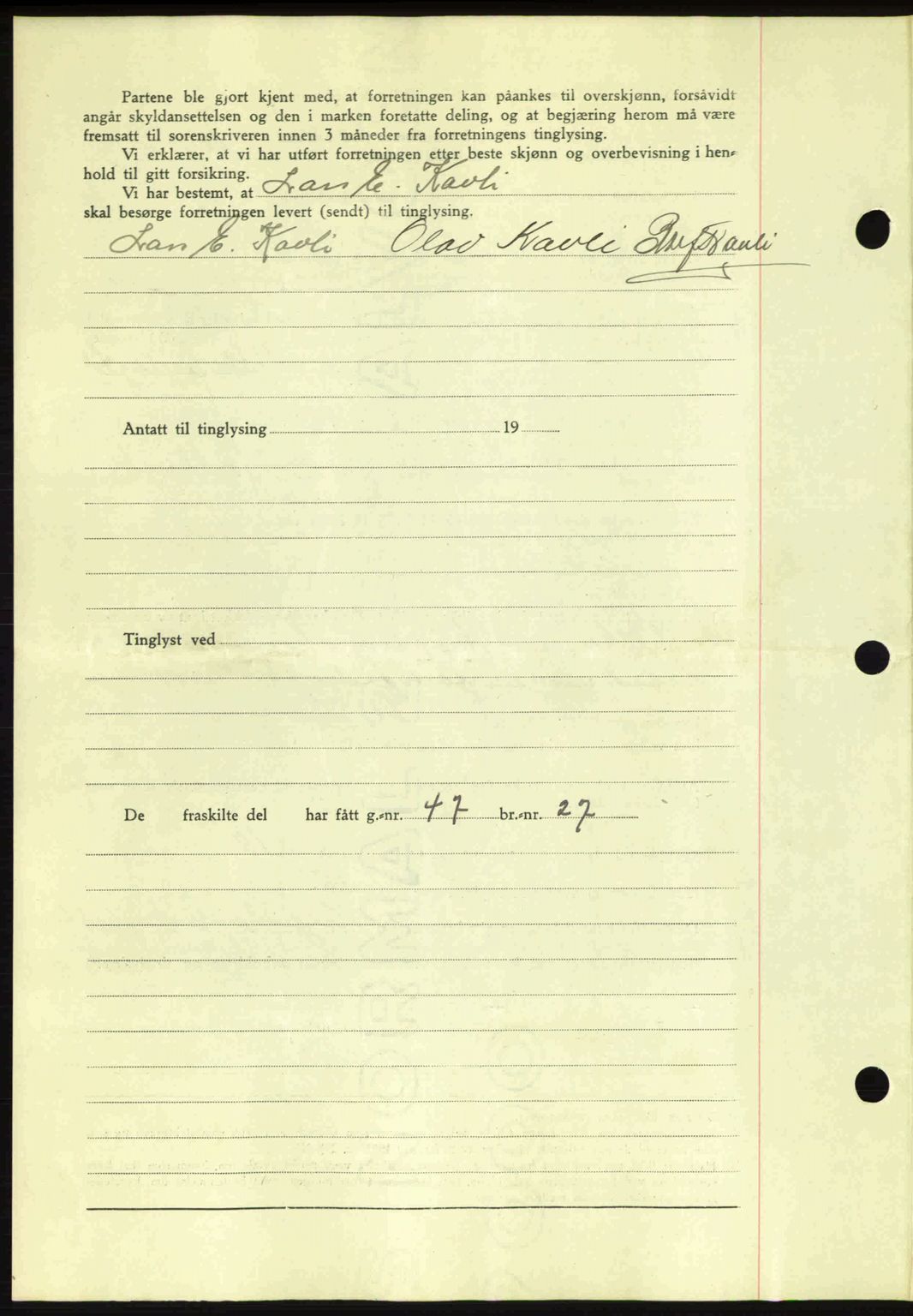 Romsdal sorenskriveri, AV/SAT-A-4149/1/2/2C: Mortgage book no. A14, 1943-1943, Diary no: : 1072/1943