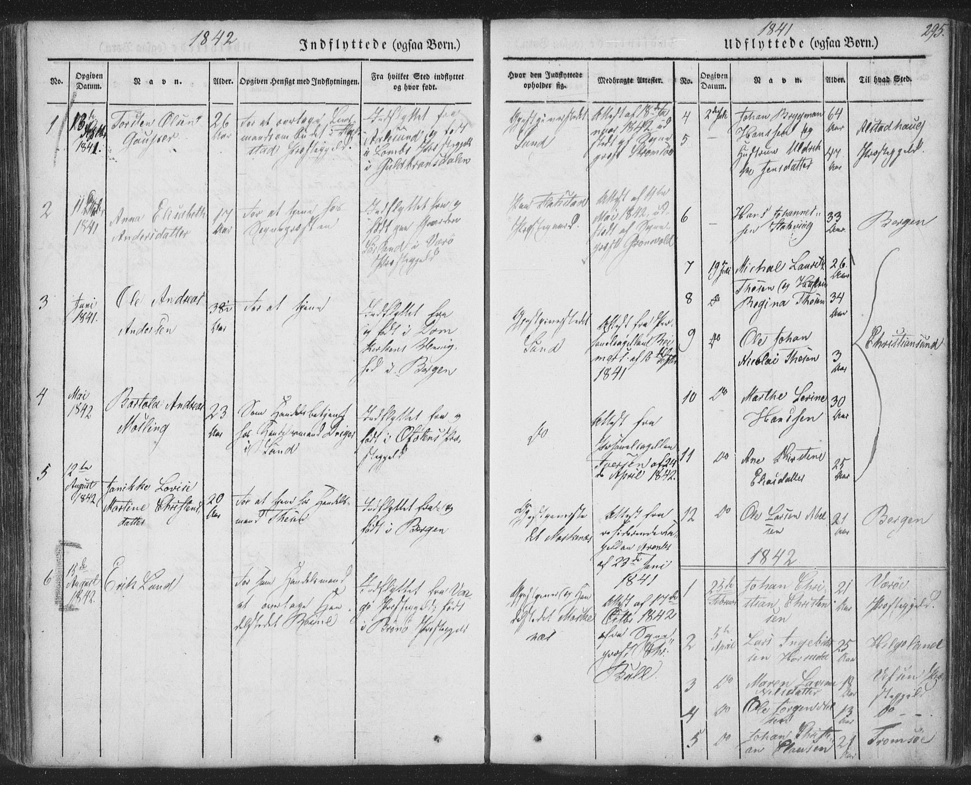 Ministerialprotokoller, klokkerbøker og fødselsregistre - Nordland, SAT/A-1459/885/L1202: Parish register (official) no. 885A03, 1838-1859, p. 295