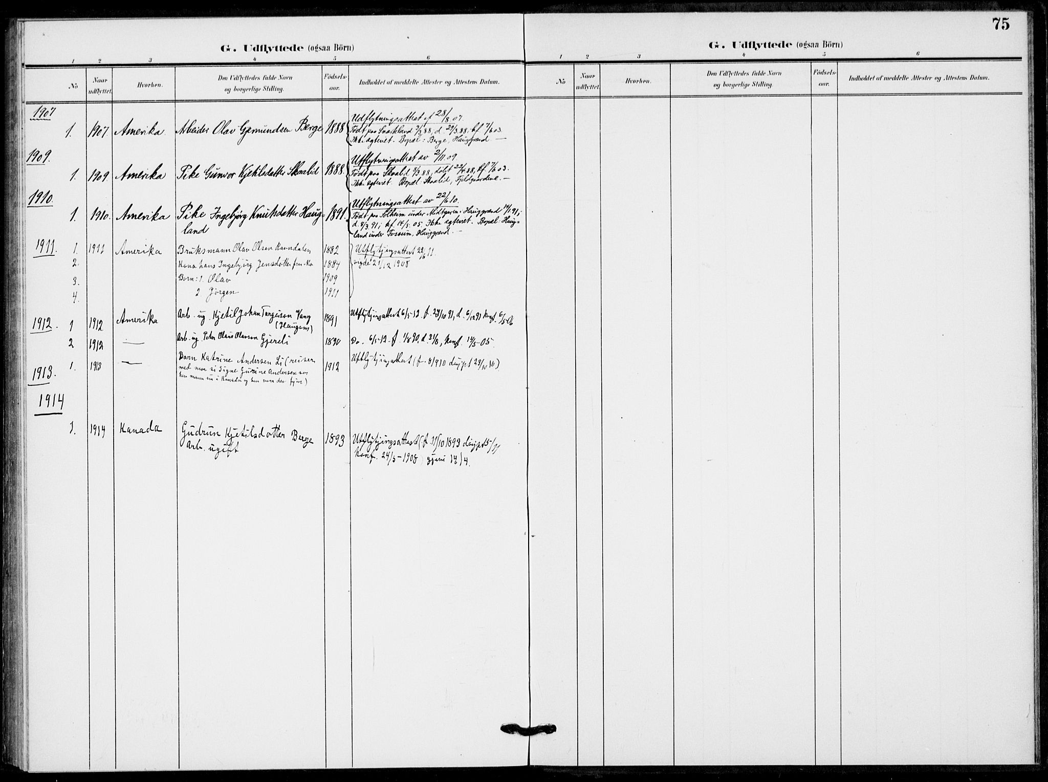 Fyresdal kirkebøker, SAKO/A-263/F/Fb/L0004: Parish register (official) no. II 4, 1903-1920, p. 75