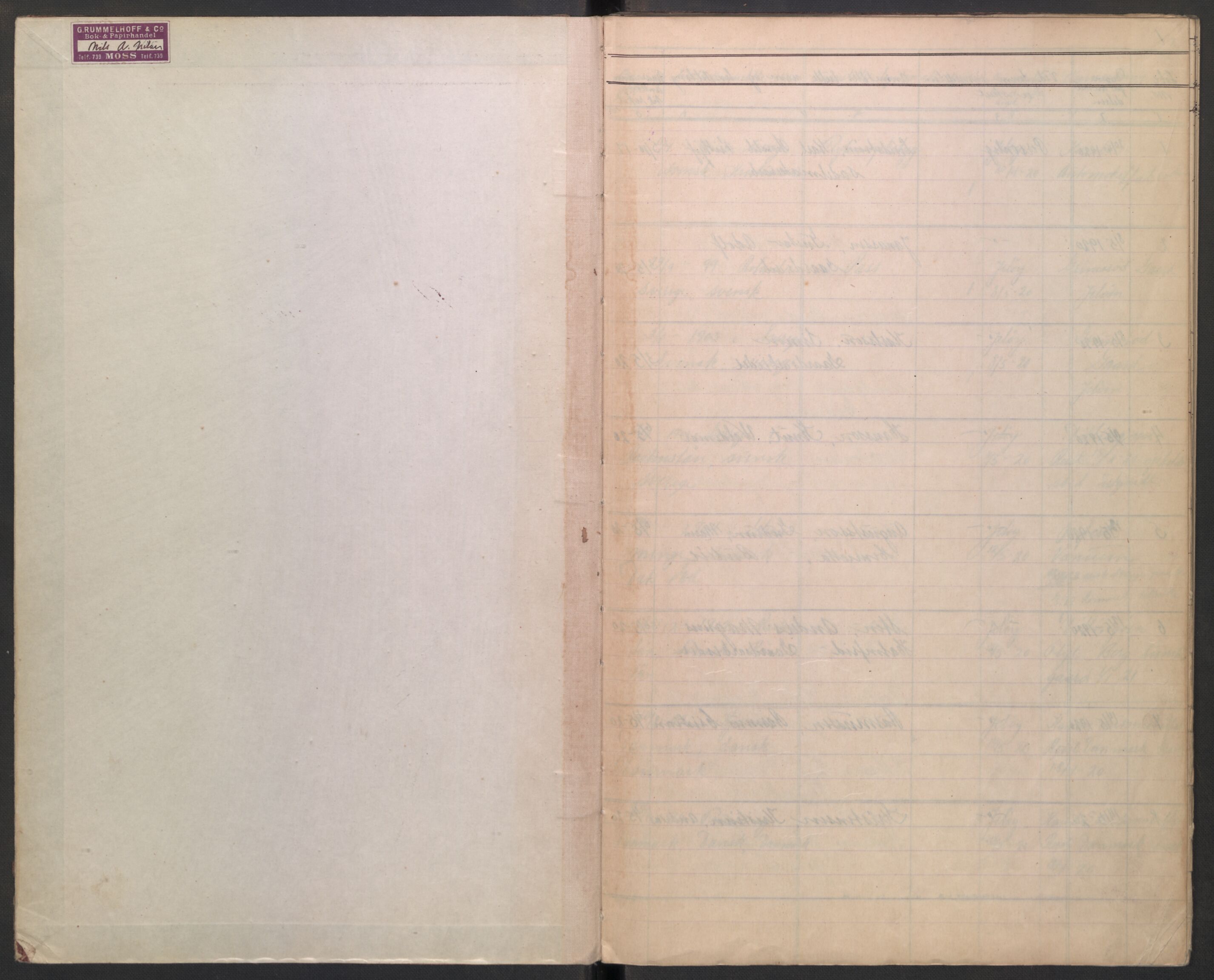 Rygge lensmannskontor, AV/SAO-A-10005/I/Ic/Ica/L0003: Protokoll over fremmede statsborgere, 1920-1926