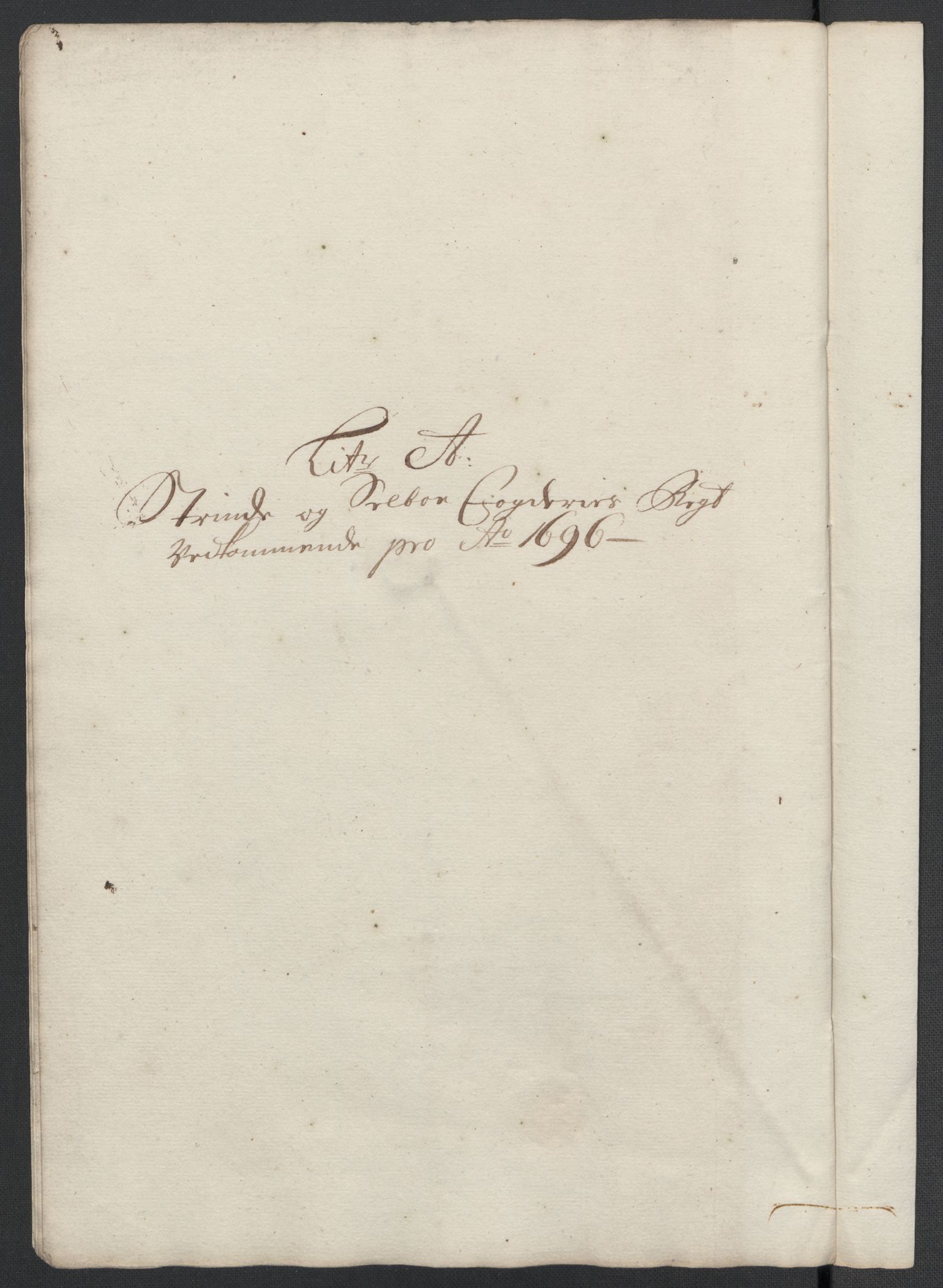 Rentekammeret inntil 1814, Reviderte regnskaper, Fogderegnskap, AV/RA-EA-4092/R61/L4106: Fogderegnskap Strinda og Selbu, 1696-1697, p. 29