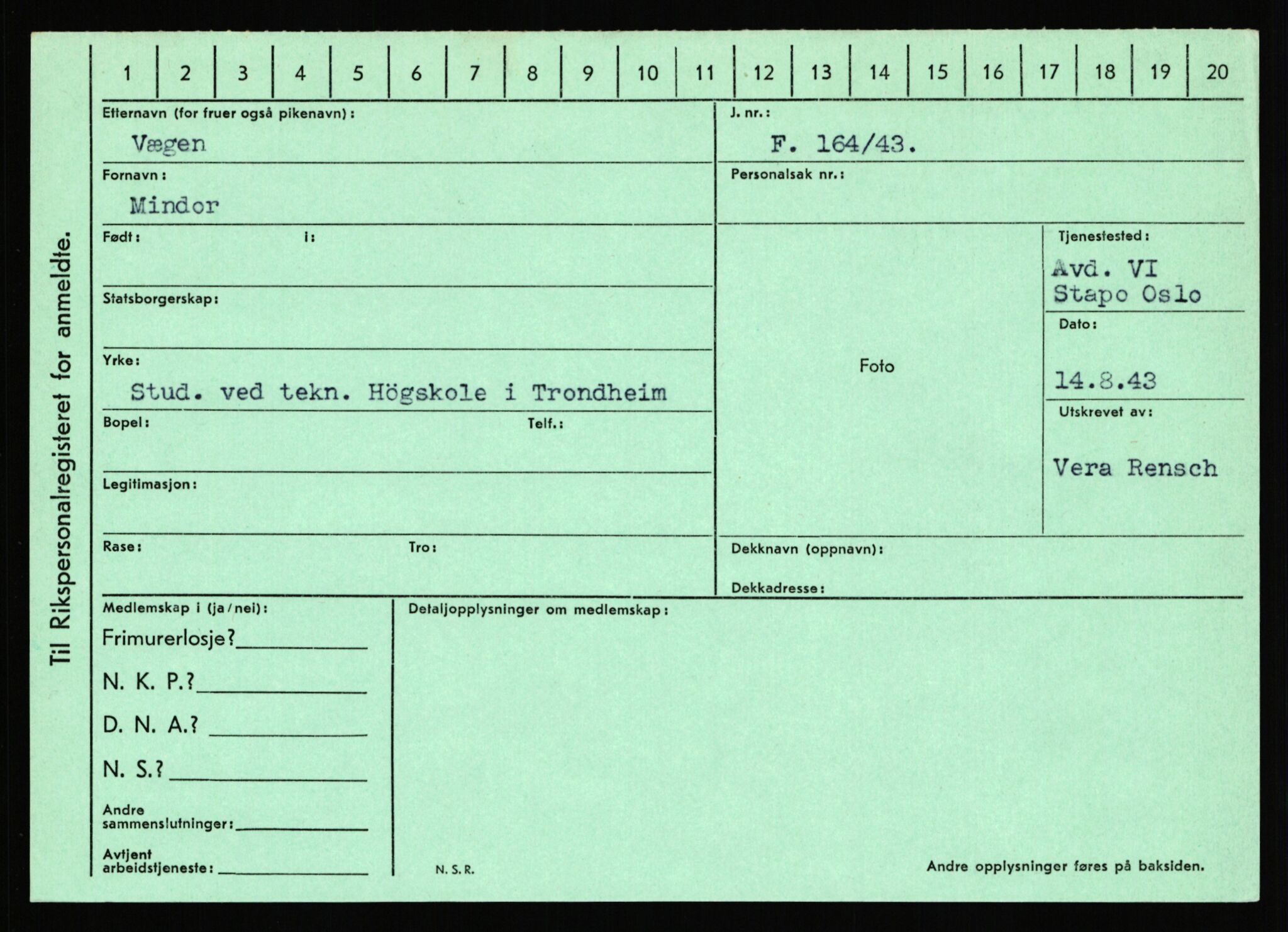 Statspolitiet - Hovedkontoret / Osloavdelingen, AV/RA-S-1329/C/Ca/L0016: Uberg - Øystese, 1943-1945, p. 1516