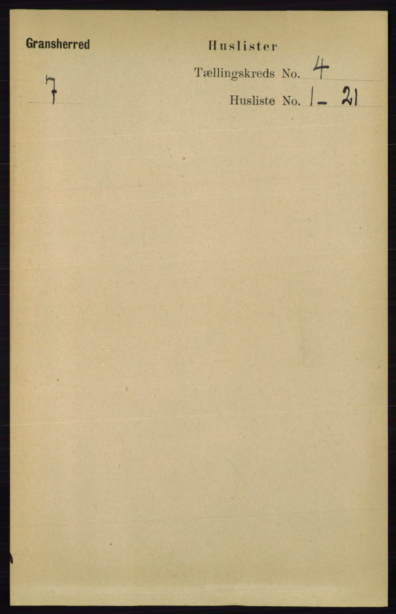 RA, 1891 census for 0824 Gransherad, 1891, p. 655
