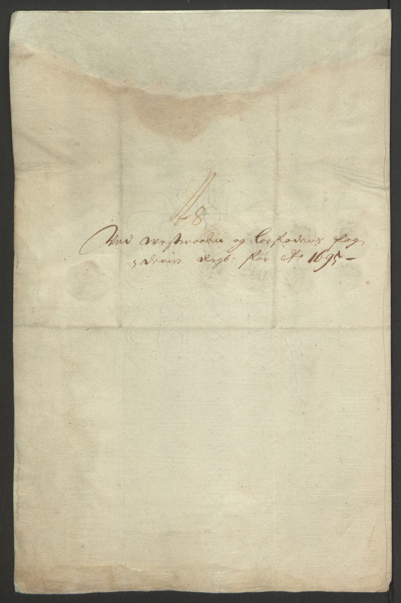 Rentekammeret inntil 1814, Reviderte regnskaper, Fogderegnskap, AV/RA-EA-4092/R67/L4677: Fogderegnskap Vesterålen, Andenes og Lofoten, 1694-1695, p. 354