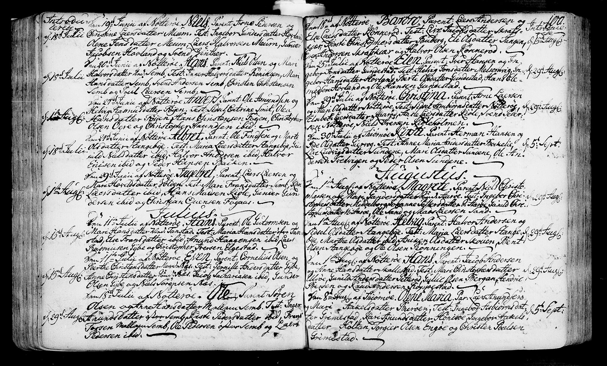 Nøtterøy kirkebøker, AV/SAKO-A-354/F/Fa/L0002: Parish register (official) no. I 2, 1738-1790, p. 100