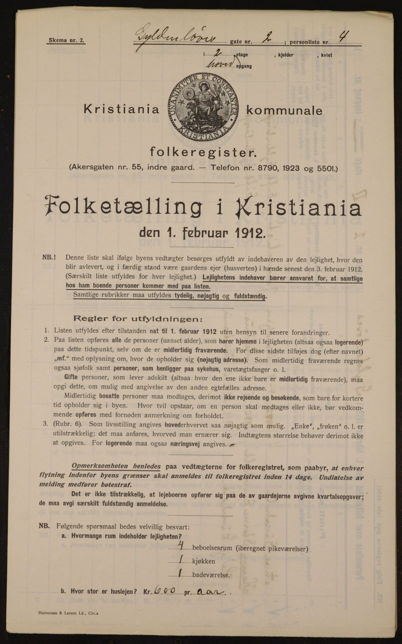 OBA, Municipal Census 1912 for Kristiania, 1912, p. 32474