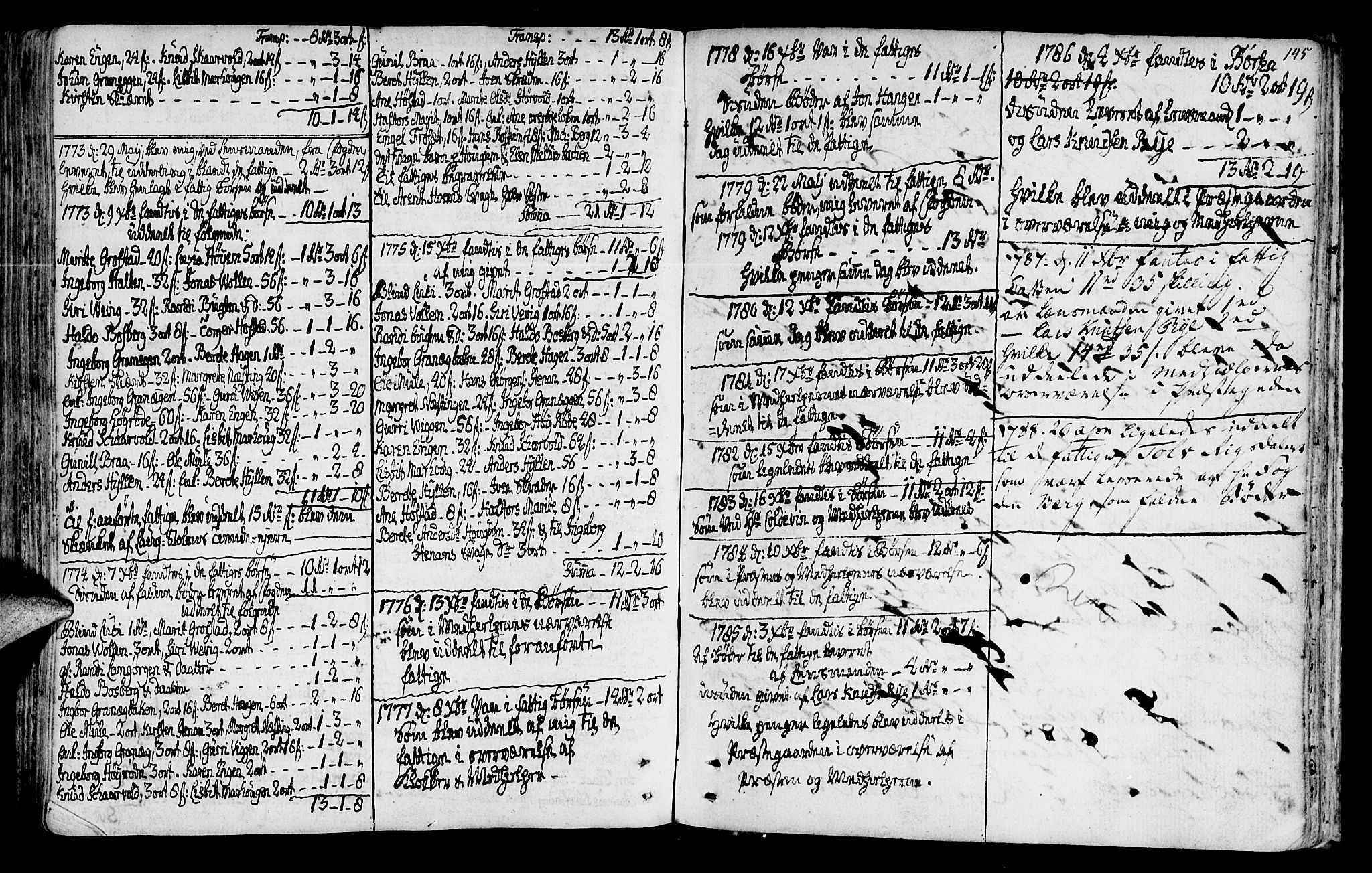 Ministerialprotokoller, klokkerbøker og fødselsregistre - Sør-Trøndelag, SAT/A-1456/612/L0370: Parish register (official) no. 612A04, 1754-1802, p. 145