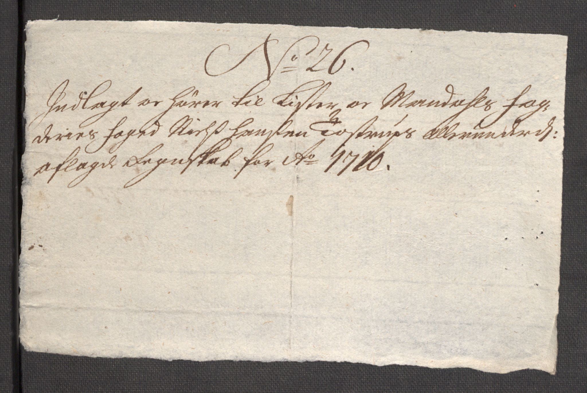 Rentekammeret inntil 1814, Reviderte regnskaper, Fogderegnskap, AV/RA-EA-4092/R43/L2553: Fogderegnskap Lista og Mandal, 1710, p. 106