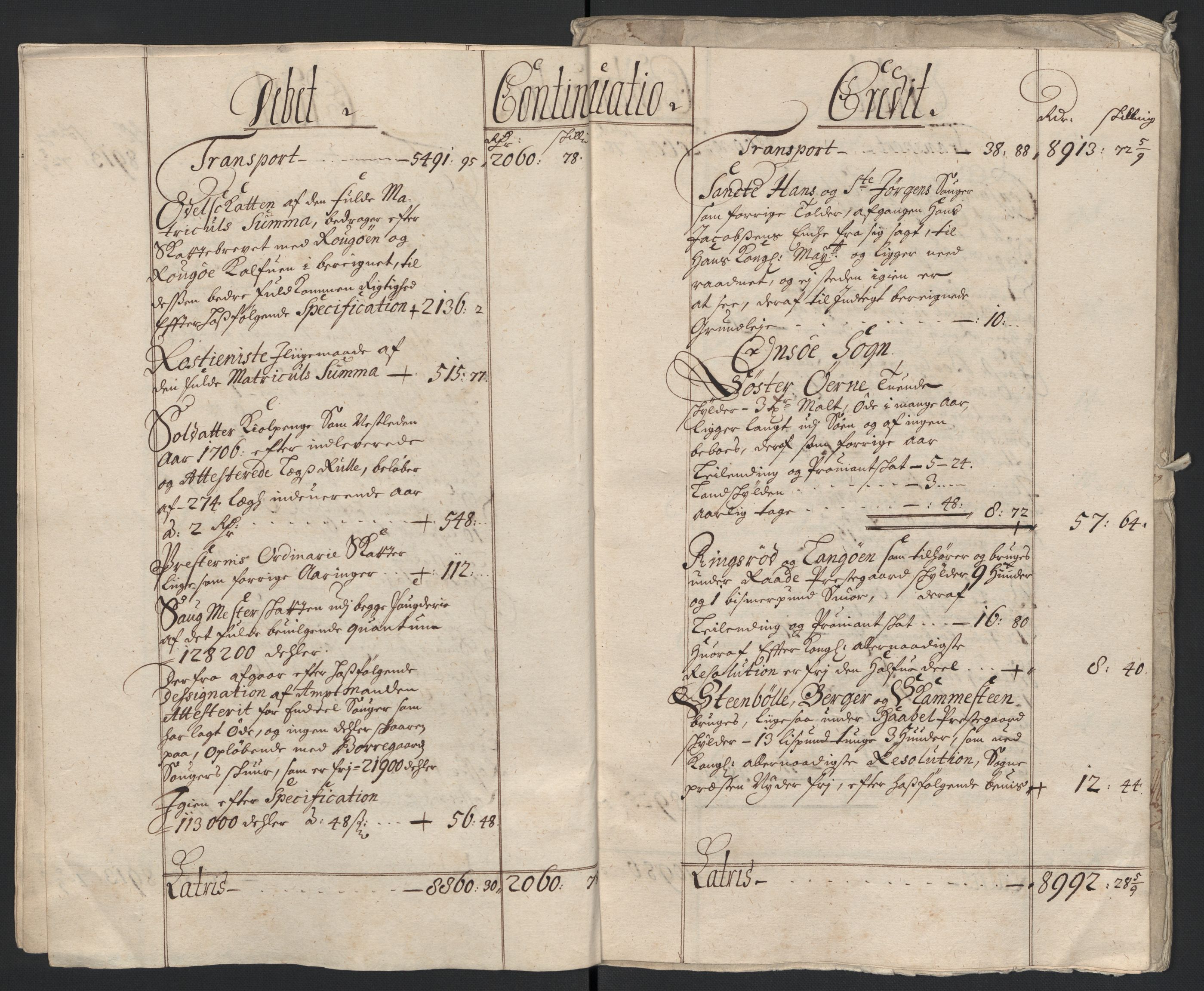 Rentekammeret inntil 1814, Reviderte regnskaper, Fogderegnskap, AV/RA-EA-4092/R04/L0134: Fogderegnskap Moss, Onsøy, Tune, Veme og Åbygge, 1707-1708, p. 9