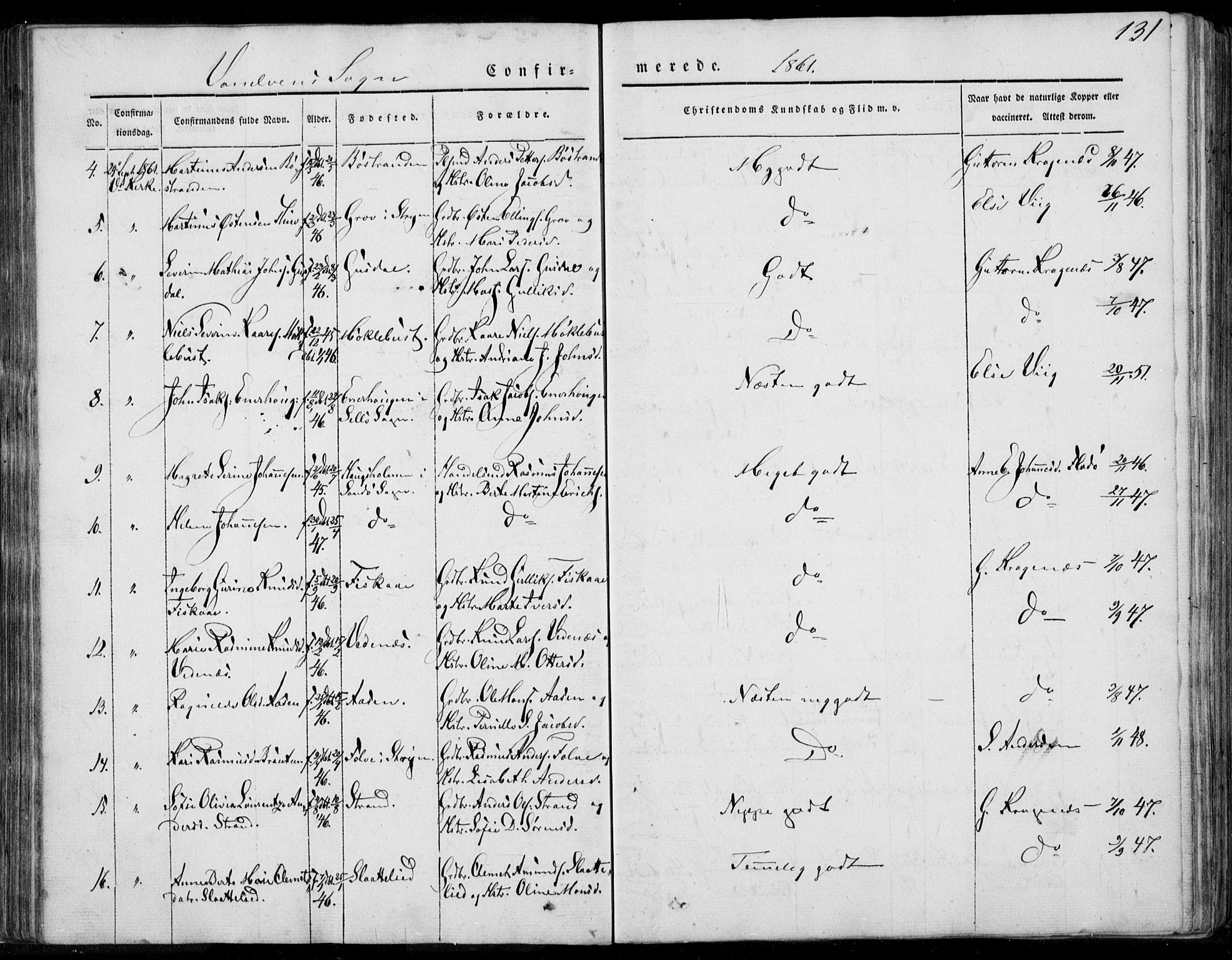 Ministerialprotokoller, klokkerbøker og fødselsregistre - Møre og Romsdal, AV/SAT-A-1454/501/L0006: Parish register (official) no. 501A06, 1844-1868, p. 131