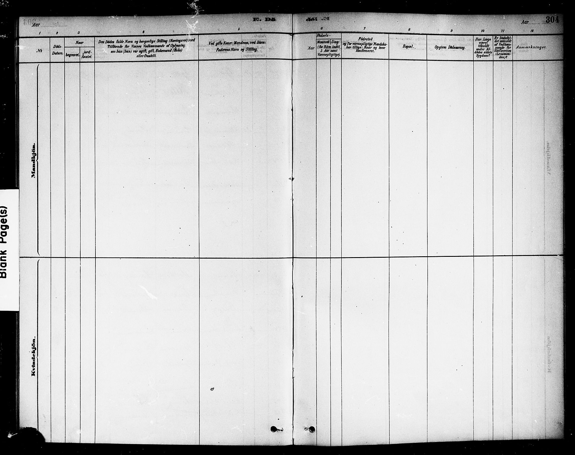 Berg prestekontor Kirkebøker, AV/SAO-A-10902/F/Fc/L0001: Parish register (official) no. III 1, 1878-1887, p. 304