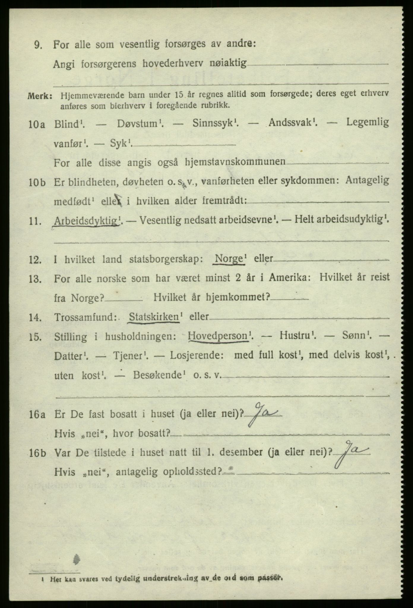 SAB, 1920 census for Eid, 1920, p. 2947