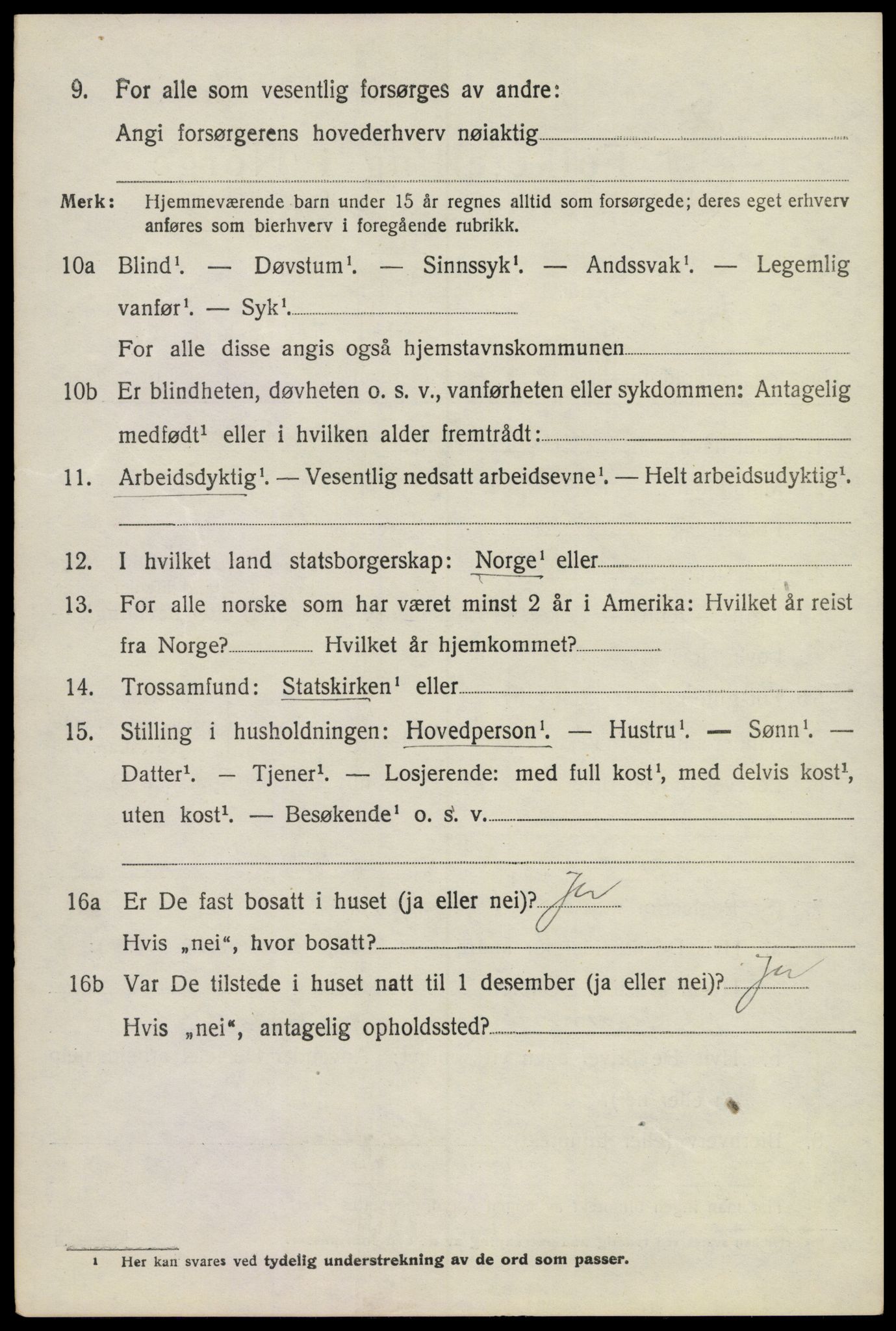 SAKO, 1920 census for Modum, 1920, p. 8988