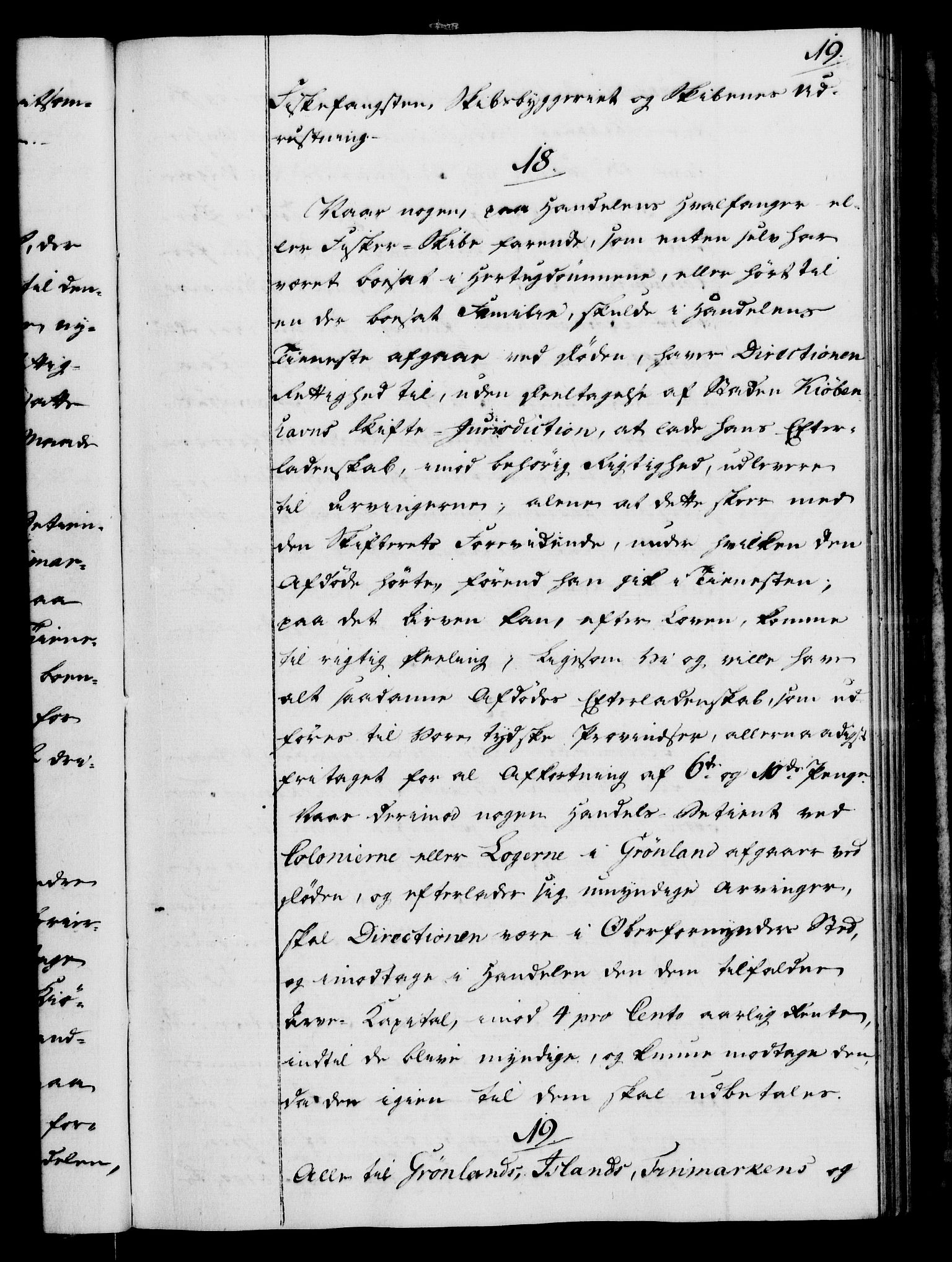 Rentekammeret, Kammerkanselliet, AV/RA-EA-3111/G/Gg/Gga/L0012: Norsk ekspedisjonsprotokoll med register (merket RK 53.12), 1781-1783, p. 19