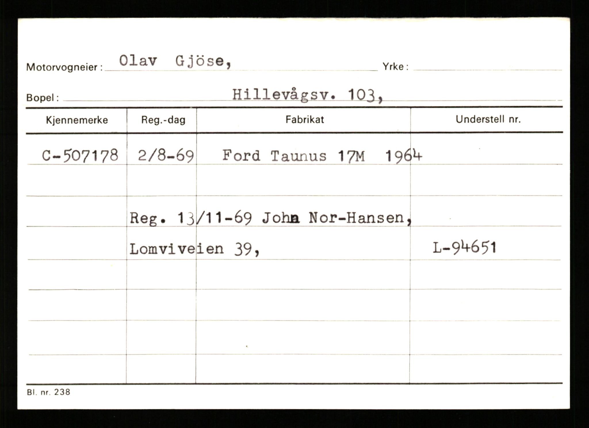 Stavanger trafikkstasjon, SAST/A-101942/0/G/L0012: Registreringsnummer: 363571 - 800000, 1930-1971, p. 561