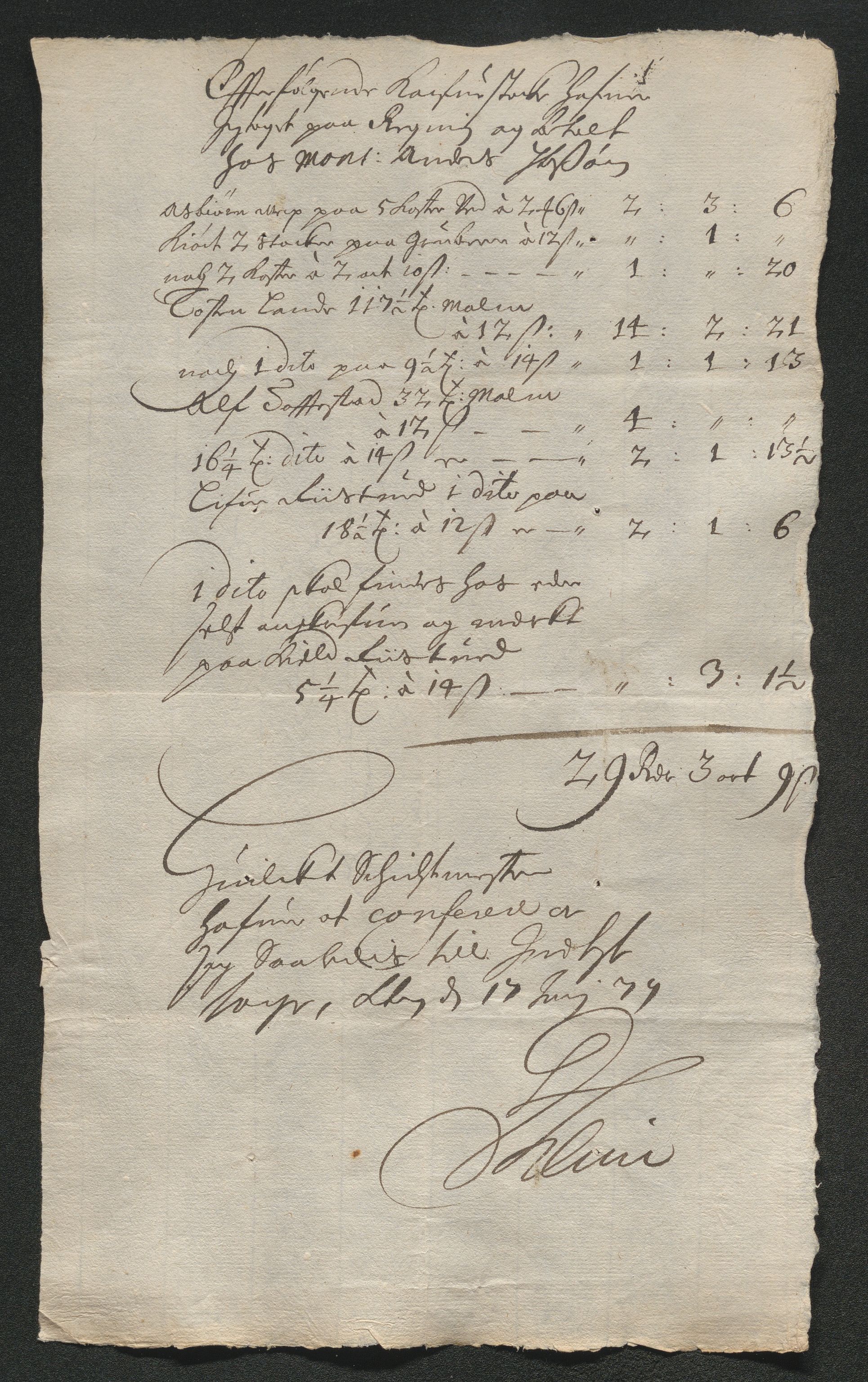 Kongsberg Sølvverk 1623-1816, SAKO/EA-3135/001/D/Dc/Dcd/L0046: Utgiftsregnskap for gruver m.m., 1679, p. 232