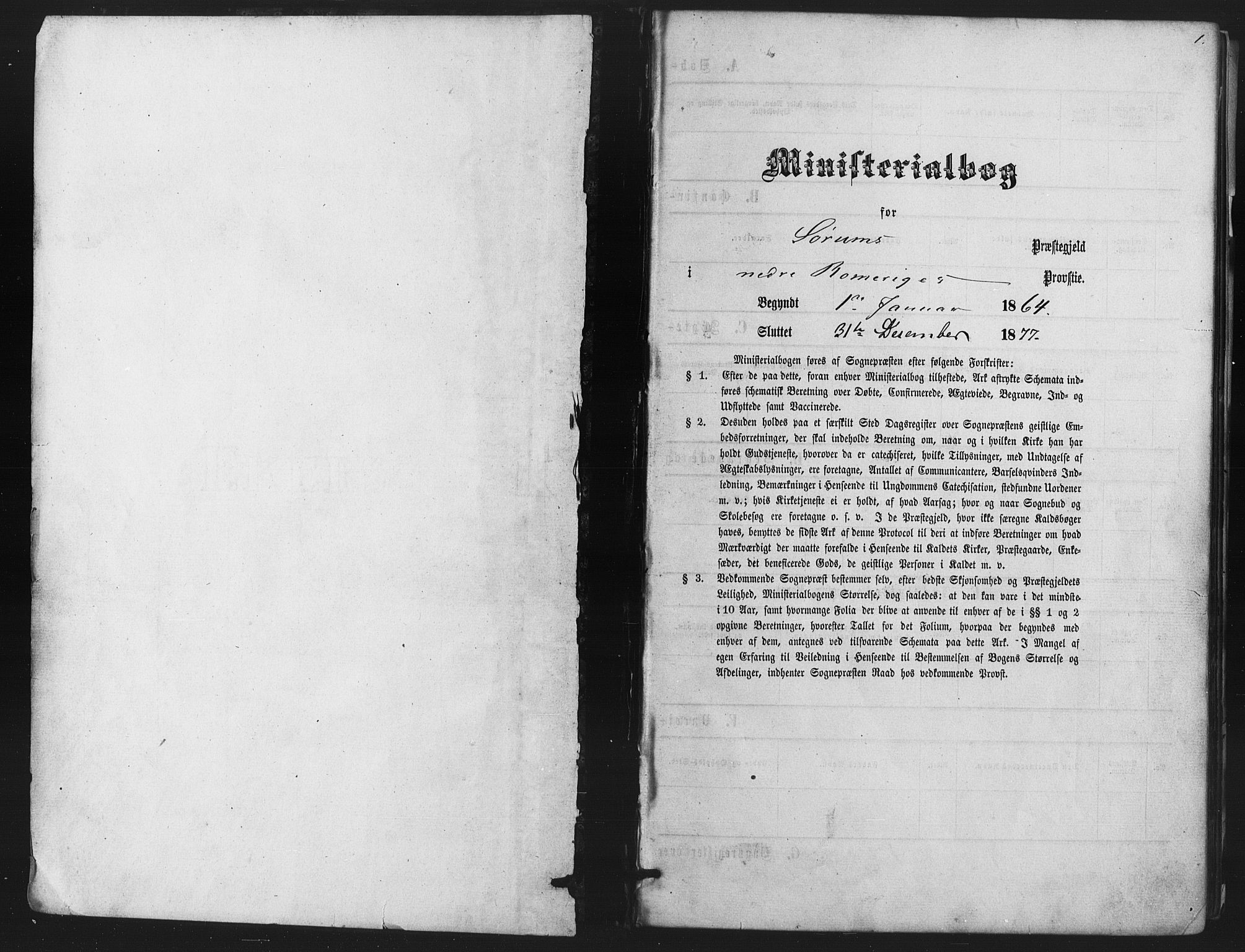 Sørum prestekontor Kirkebøker, SAO/A-10303/F/Fa/L0006: Parish register (official) no. I 6, 1864-1877