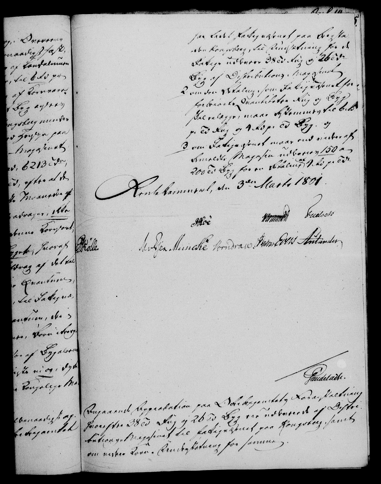 Rentekammeret, Renteskriverkontorene, AV/RA-EA-3115/M/Mf/Mfb/L0005: Relasjons- og resolusjonsprotokoll med register (merket RK 54.11), 1801-1802