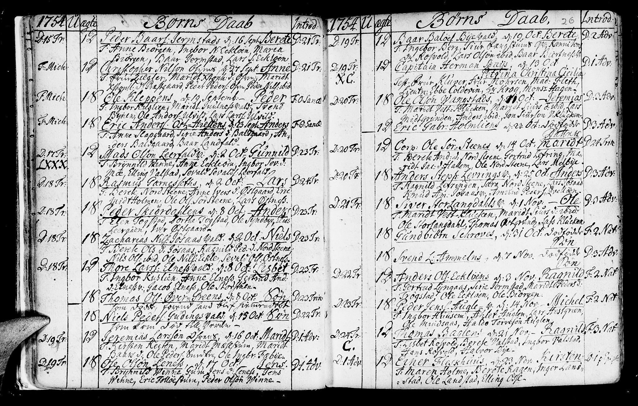 Ministerialprotokoller, klokkerbøker og fødselsregistre - Nord-Trøndelag, SAT/A-1458/723/L0231: Parish register (official) no. 723A02, 1748-1780, p. 26