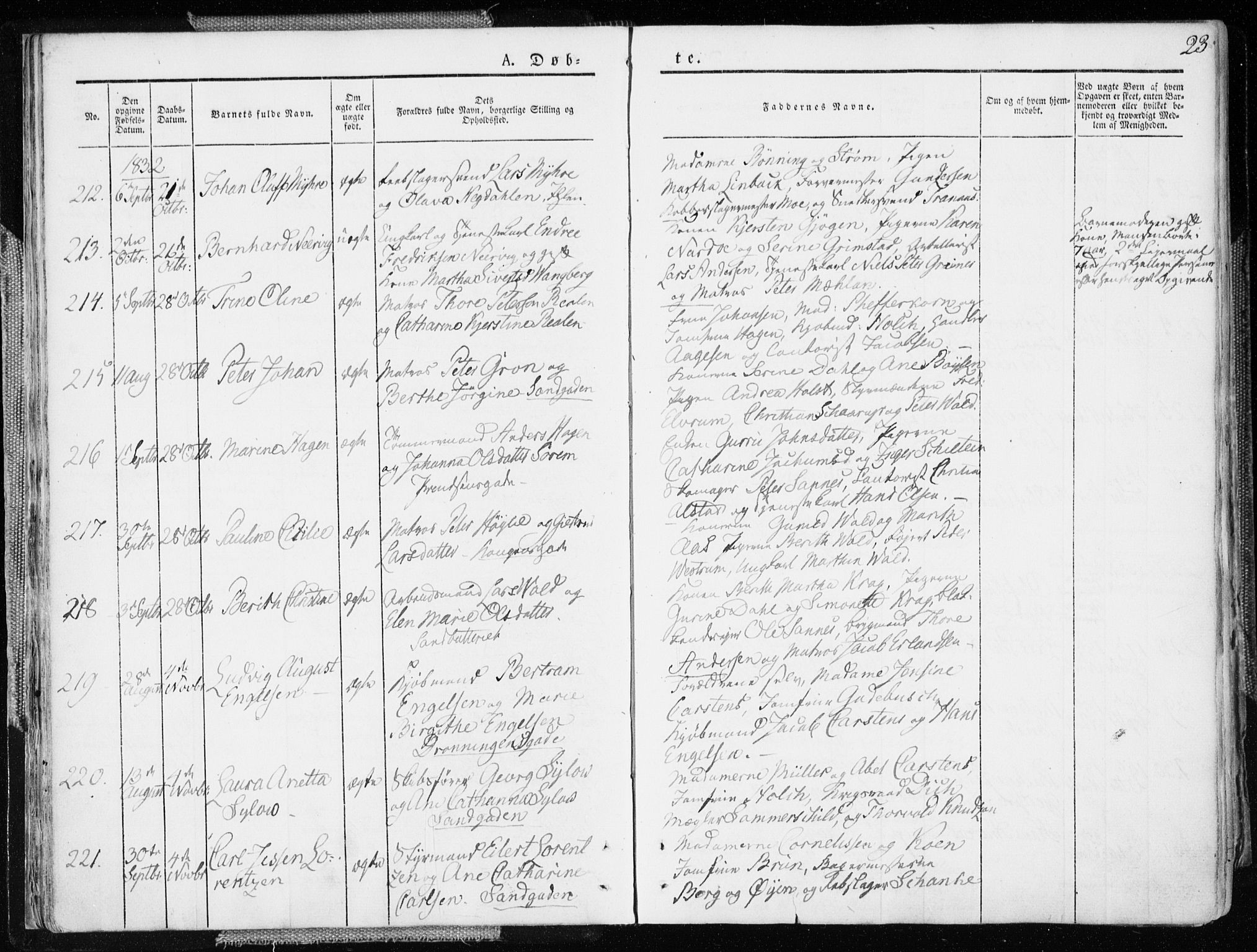 Ministerialprotokoller, klokkerbøker og fødselsregistre - Sør-Trøndelag, AV/SAT-A-1456/601/L0047: Parish register (official) no. 601A15, 1831-1839, p. 23