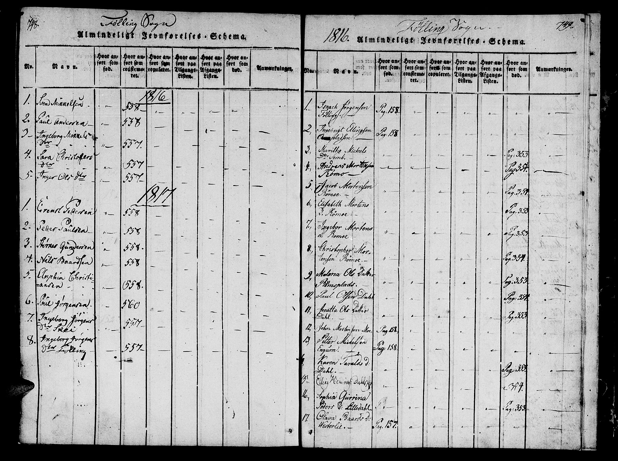 Ministerialprotokoller, klokkerbøker og fødselsregistre - Nord-Trøndelag, SAT/A-1458/746/L0441: Parish register (official) no. 746A03 /4, 1816-1827, p. 748-749