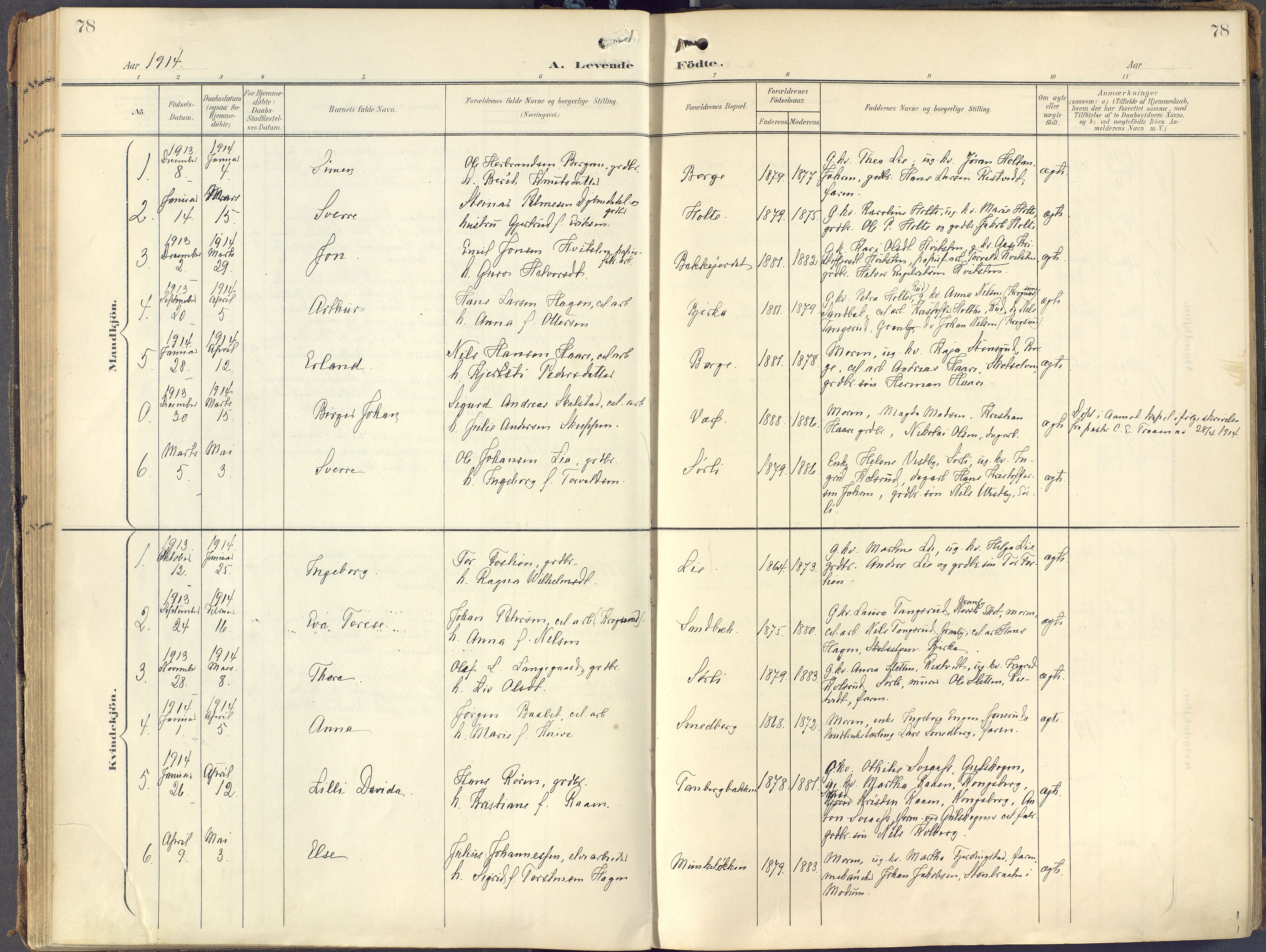 Eiker kirkebøker, SAKO/A-4/F/Fc/L0004: Parish register (official) no. III 4, 1900-1919, p. 78