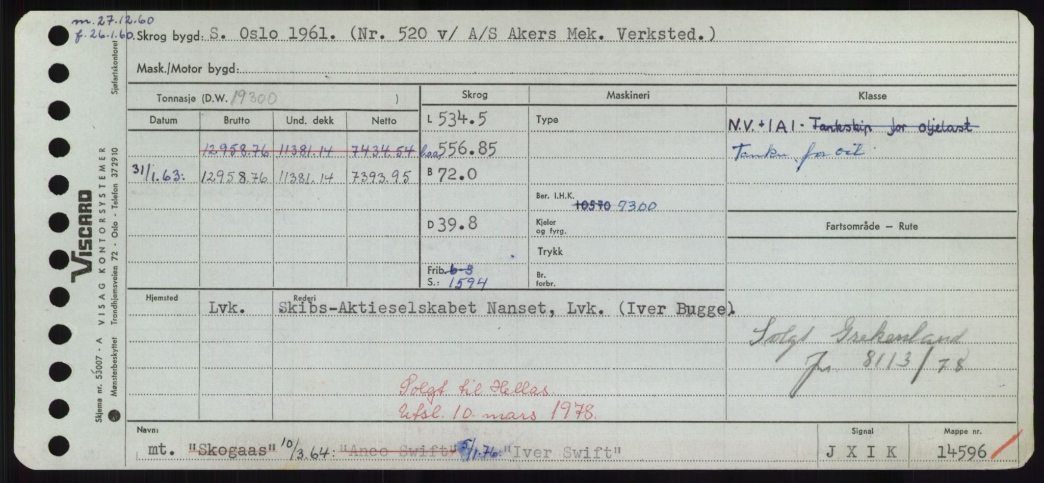 Sjøfartsdirektoratet med forløpere, Skipsmålingen, RA/S-1627/H/Hd/L0018: Fartøy, I, p. 343