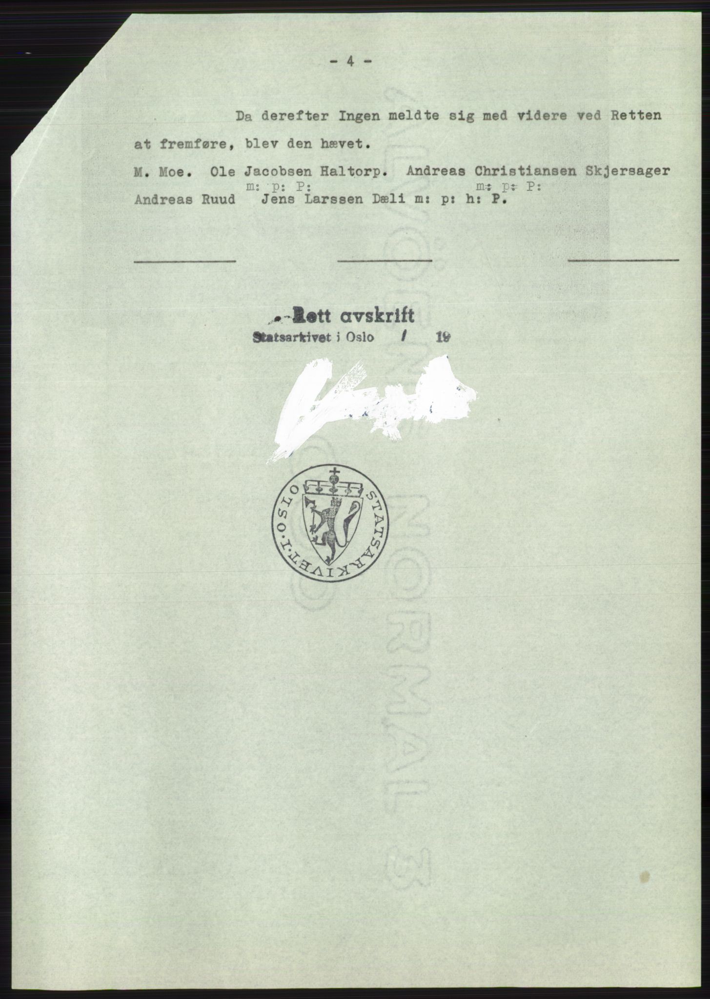 Statsarkivet i Oslo, SAO/A-10621/Z/Zd/L0020: Avskrifter, j.nr 905-1844/1964, 1964, p. 85