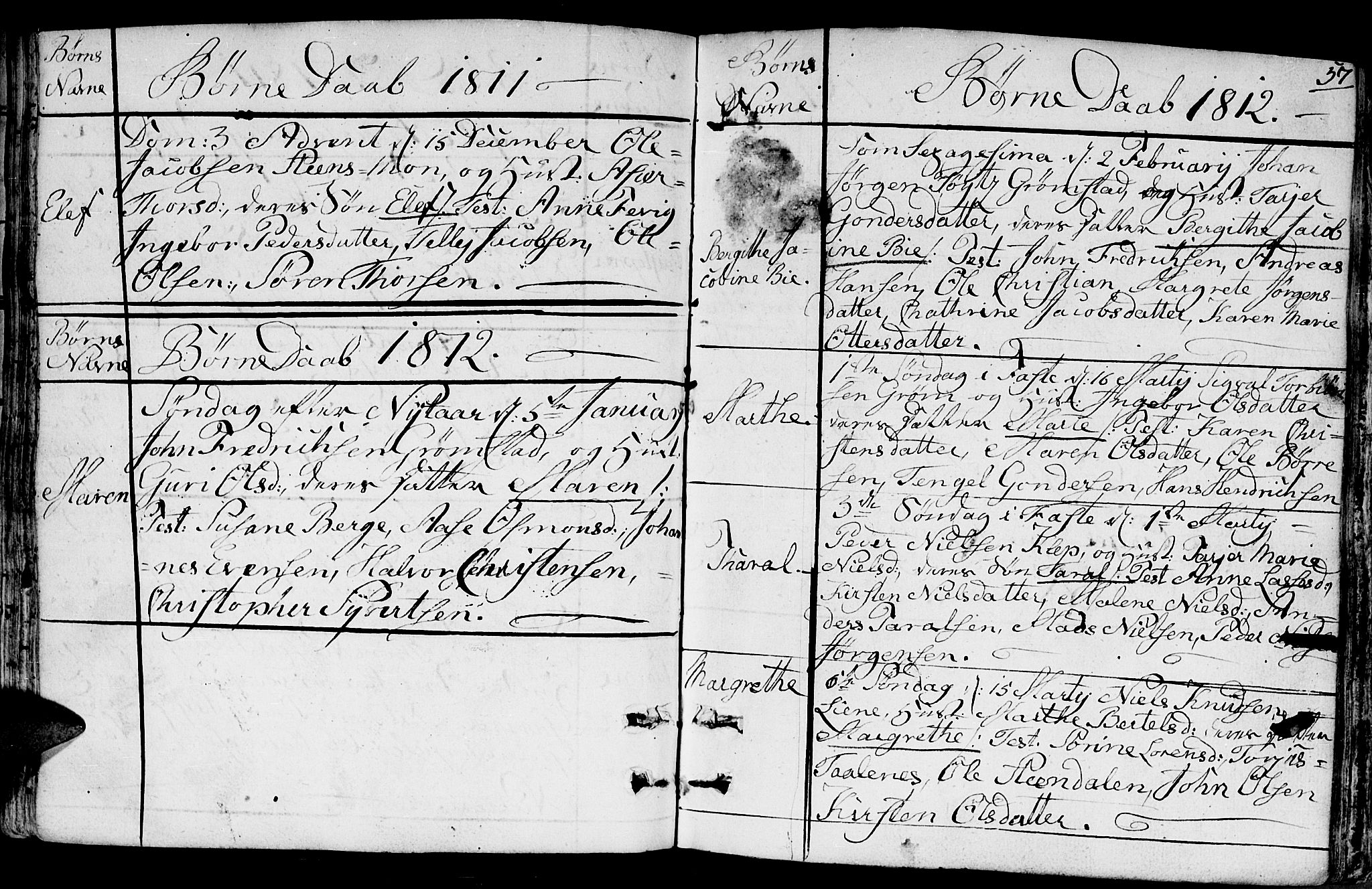 Fjære sokneprestkontor, SAK/1111-0011/F/Fb/L0006: Parish register (copy) no. B 6, 1803-1817, p. 57