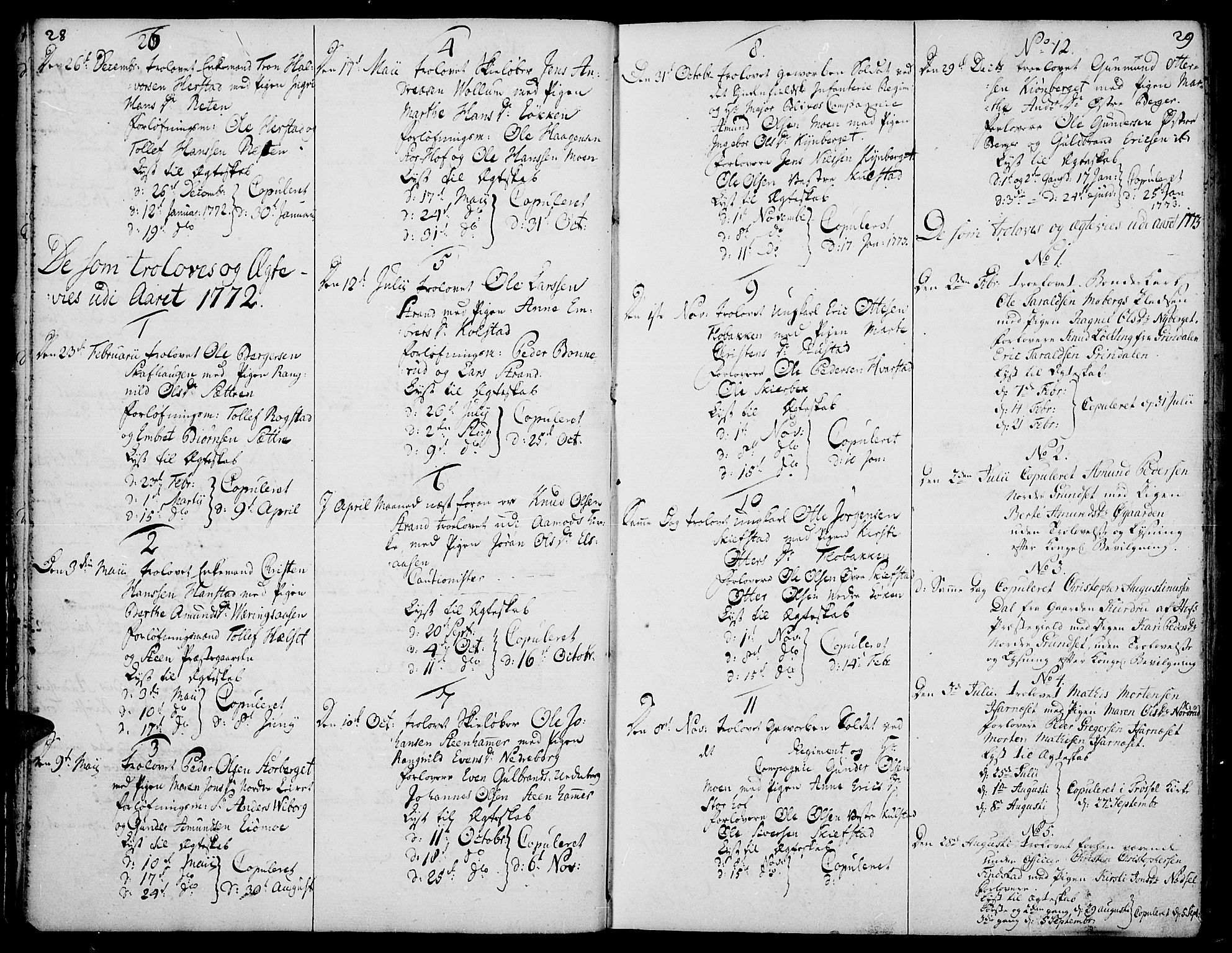 Elverum prestekontor, SAH/PREST-044/H/Ha/Haa/L0003: Parish register (official) no. 3, 1757-1776, p. 28-29
