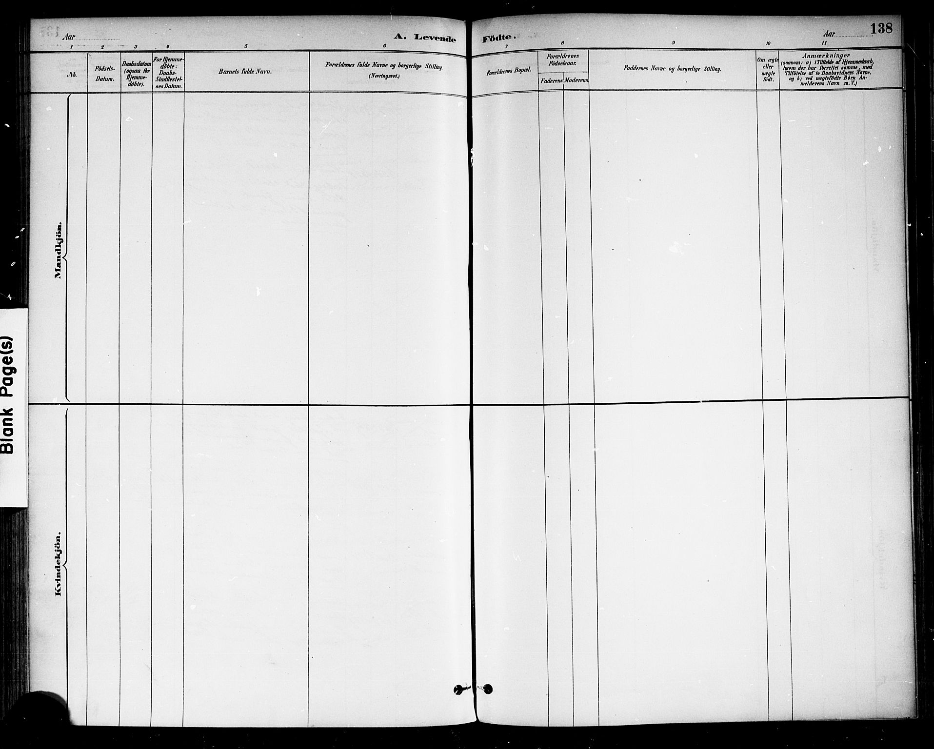 Drangedal kirkebøker, SAKO/A-258/F/Fa/L0010: Parish register (official) no. 10 /1, 1885-1894, p. 138