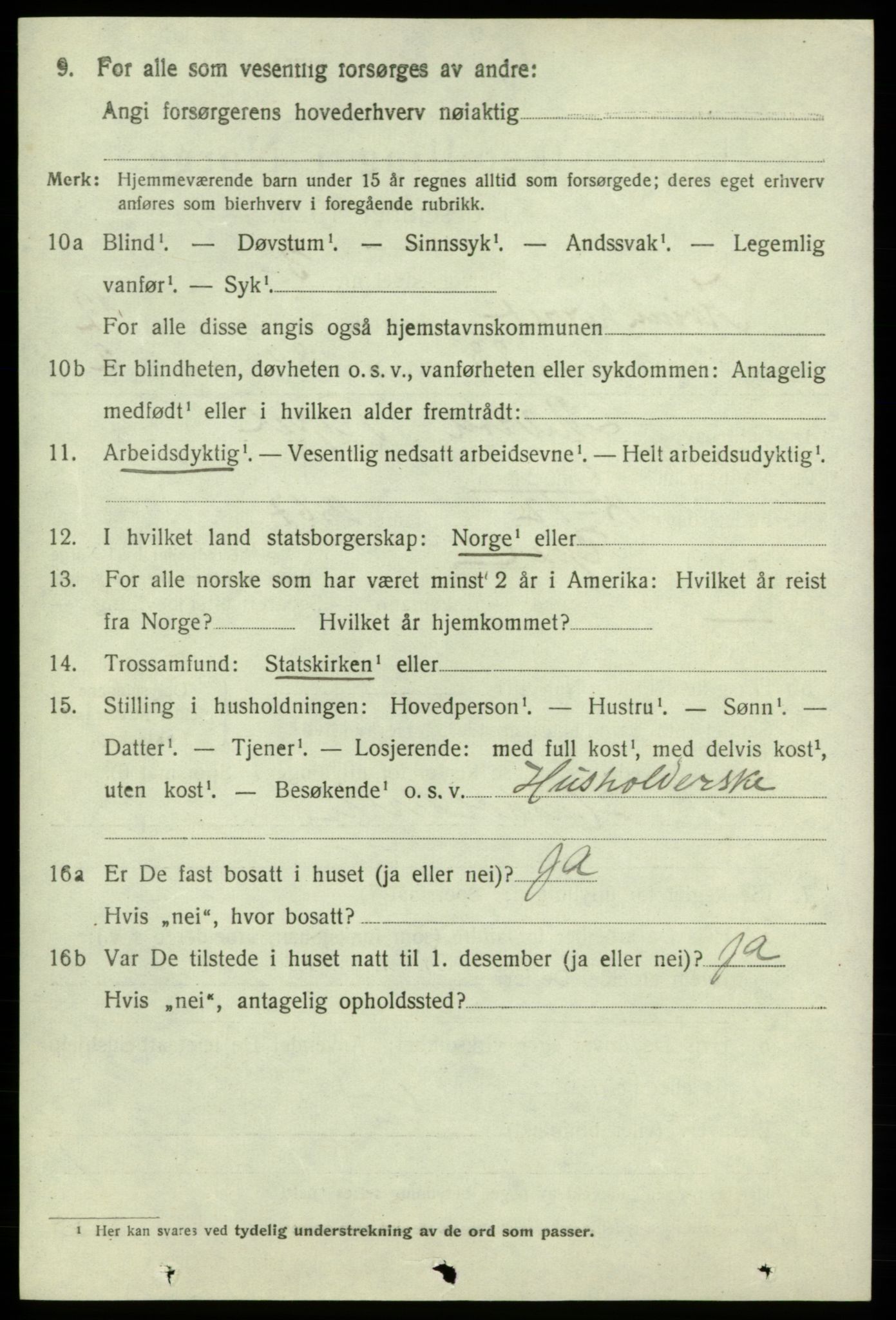 SAB, 1920 census for Kvinnherad, 1920, p. 7619